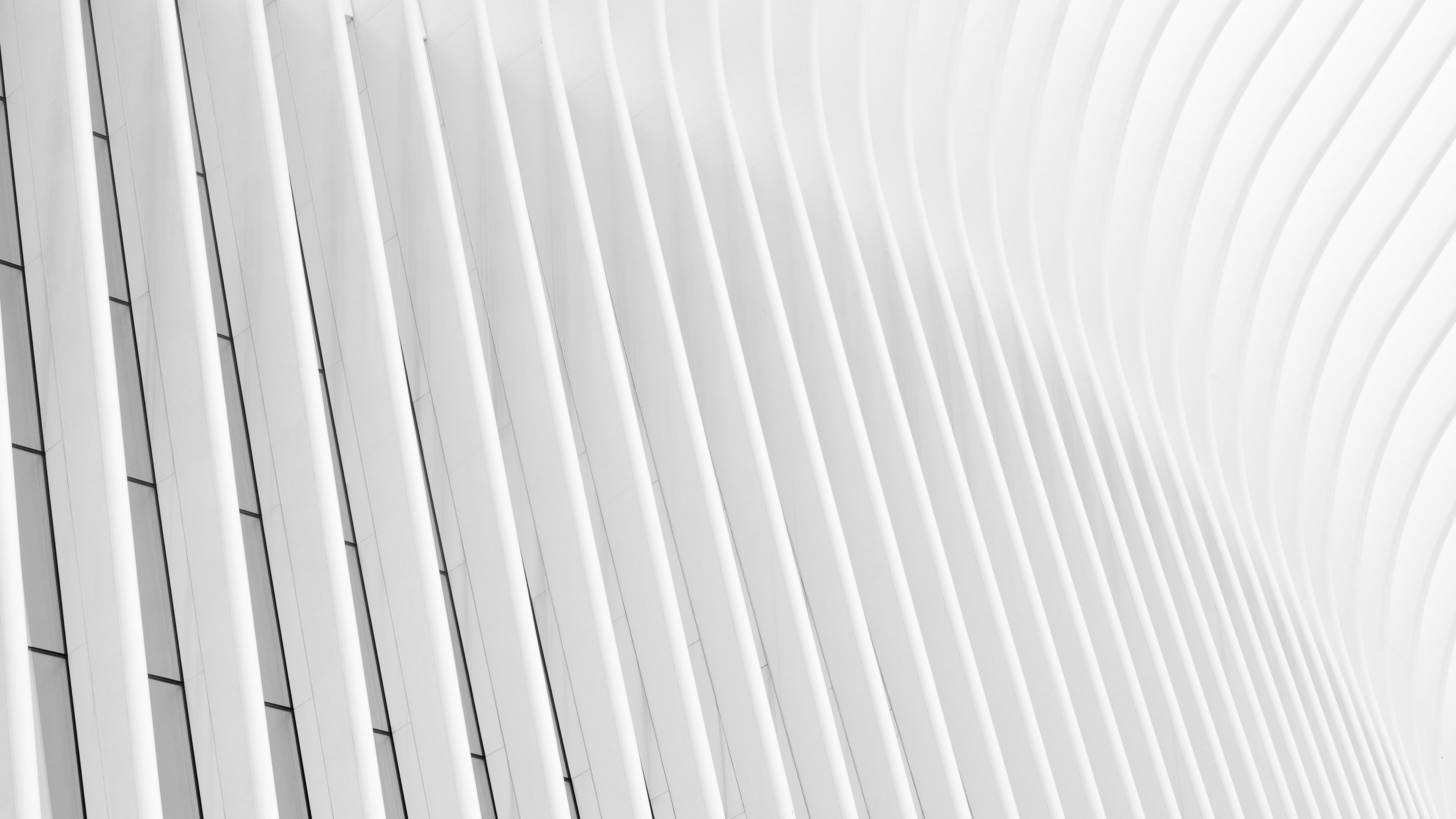 building, minimalism, white, architecture, 4k, HD Wallpaper