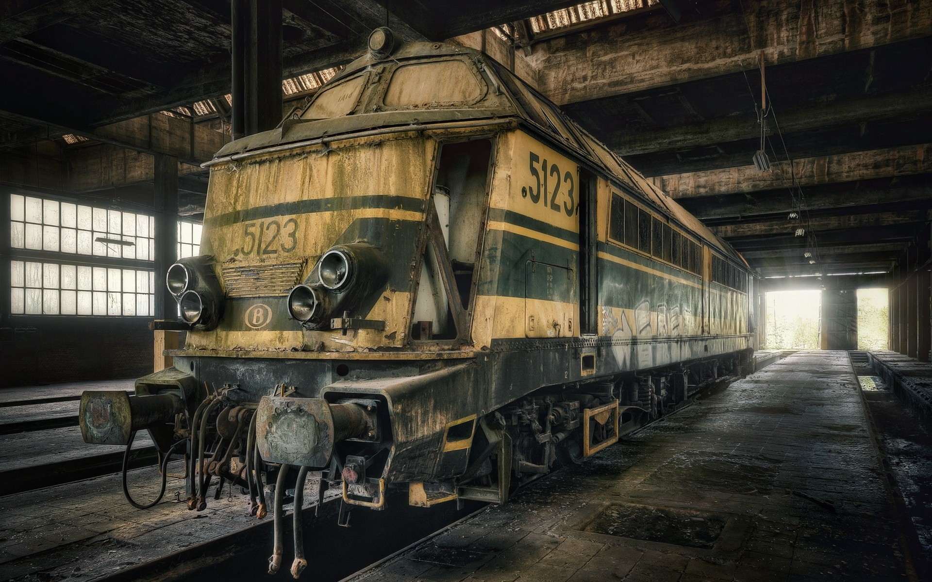 train, old, dust, art, artist, HD Wallpaper