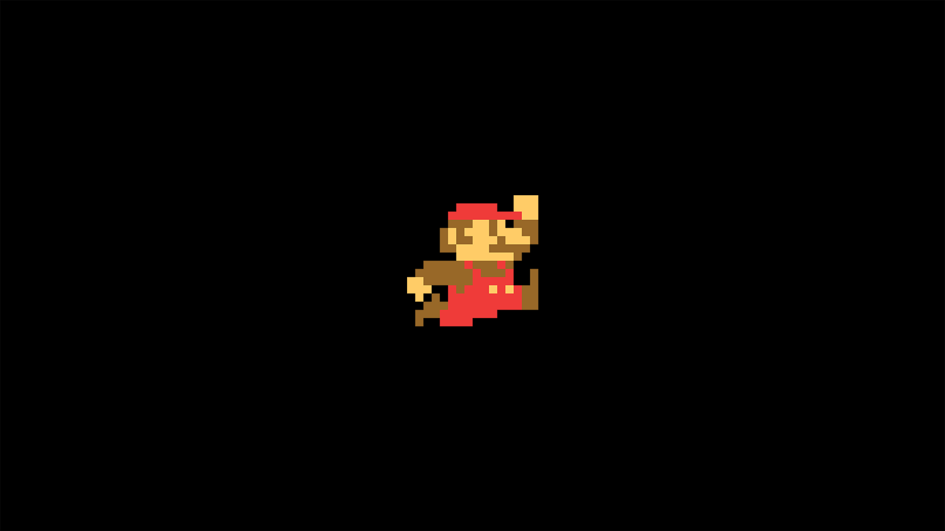 mario, minimalism, cartoons, HD Wallpaper