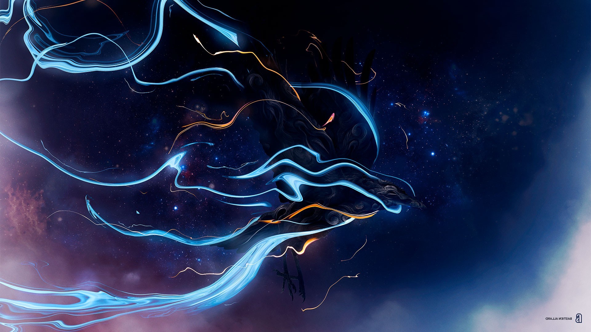 eagle, artist, digital art, birds, HD Wallpaper
