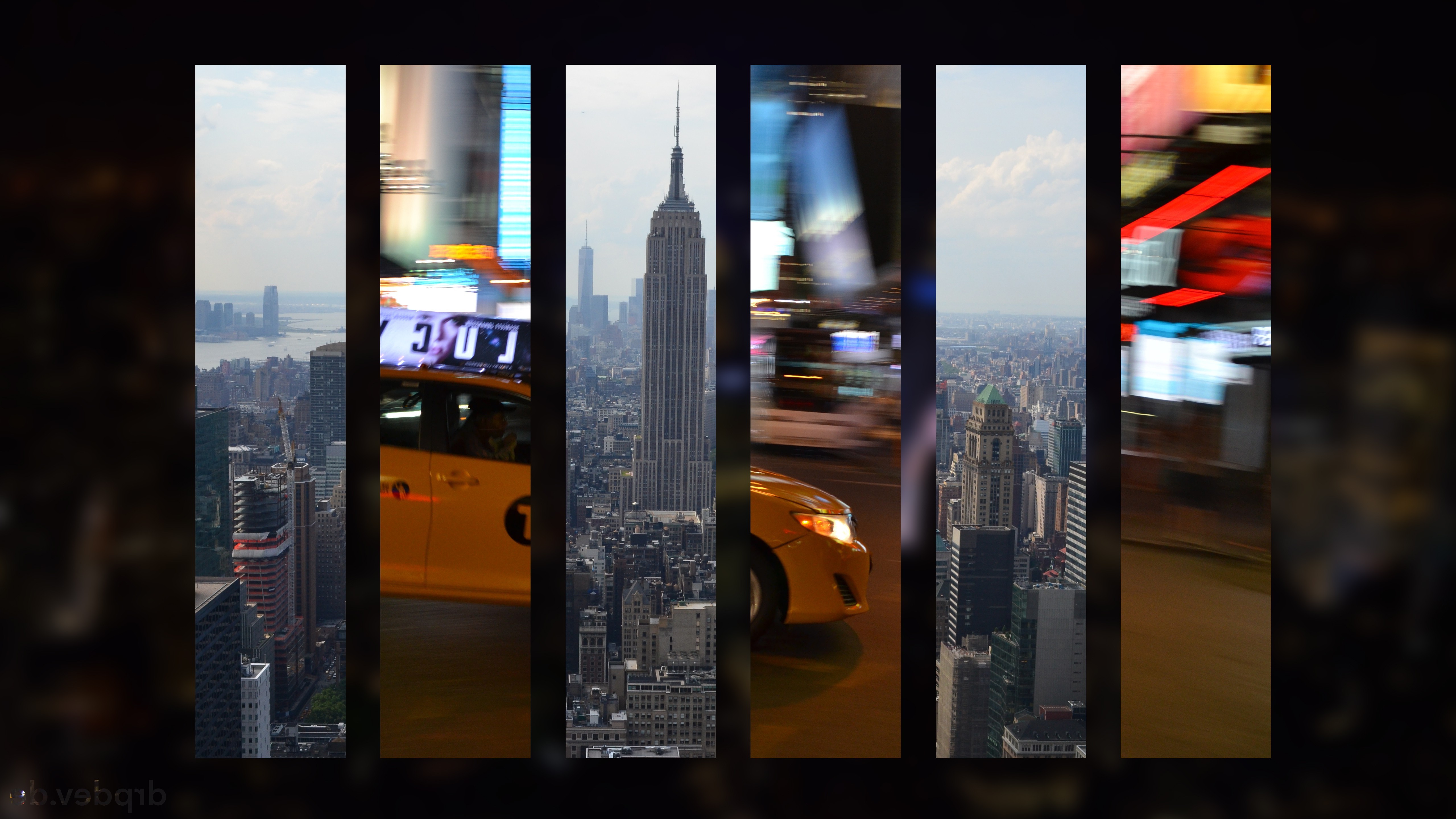 new york, city, world, taxi, sky, HD Wallpaper