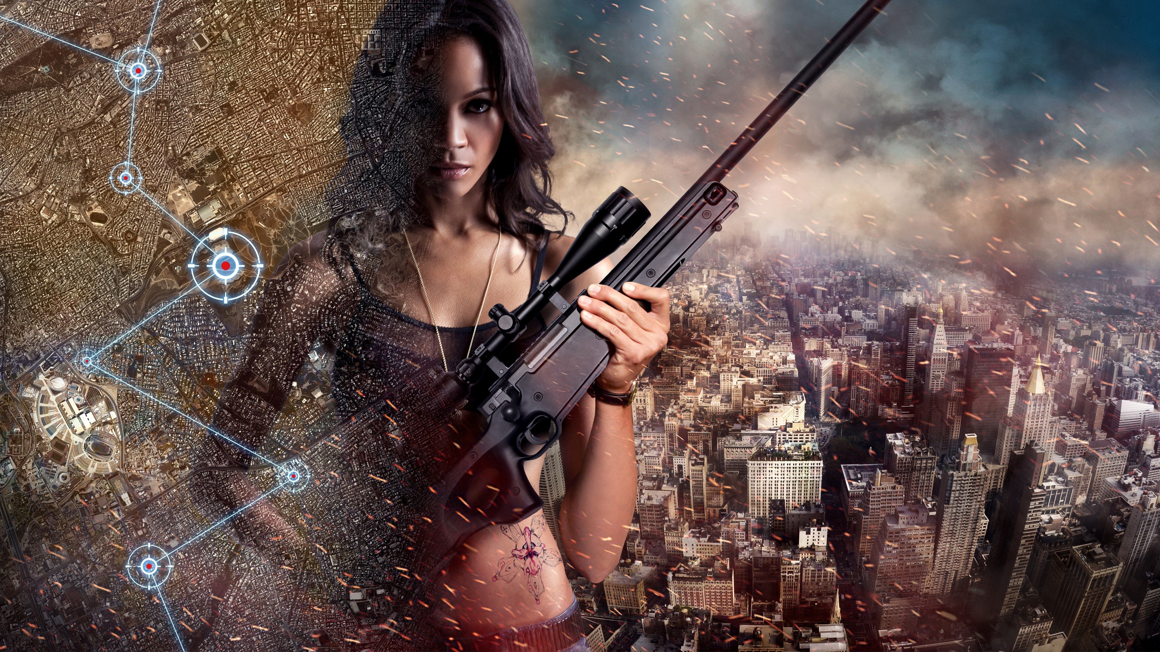 colombiana, movies, HD Wallpaper