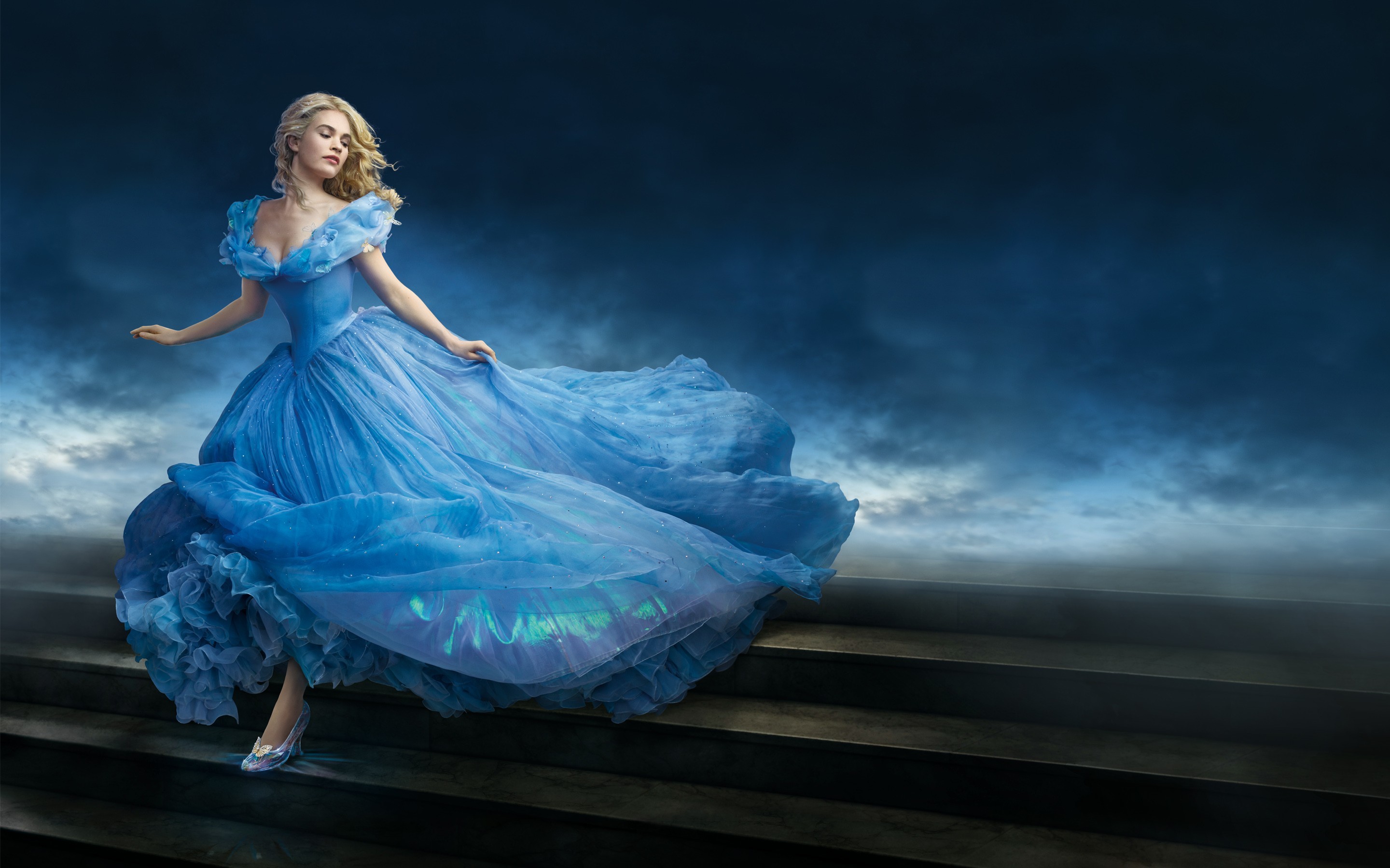 lily james, celebrities, girls, cinderella, movies, HD Wallpaper