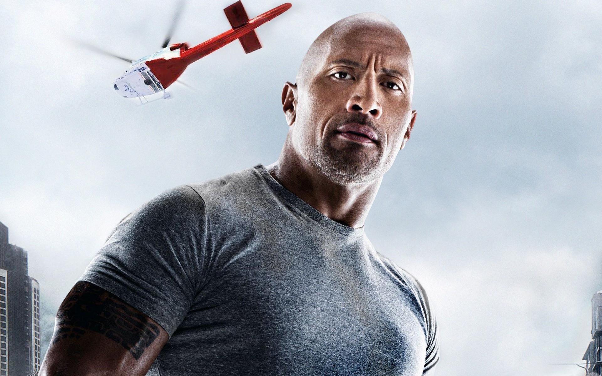 dwayne johnson, celebrites, male celebrities, boys, san andreas, HD Wallpaper