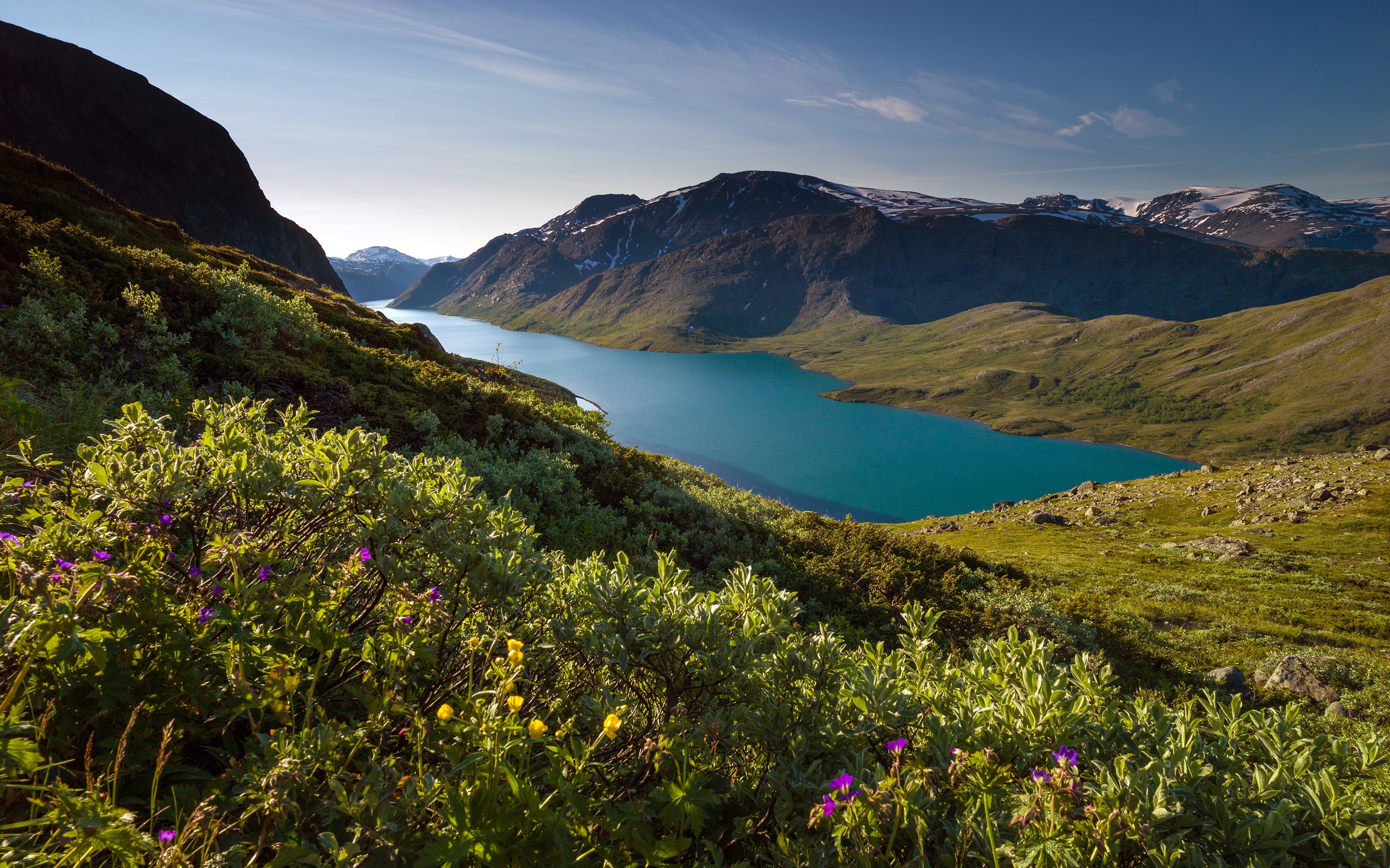 mountians, norway, nature, HD Wallpaper