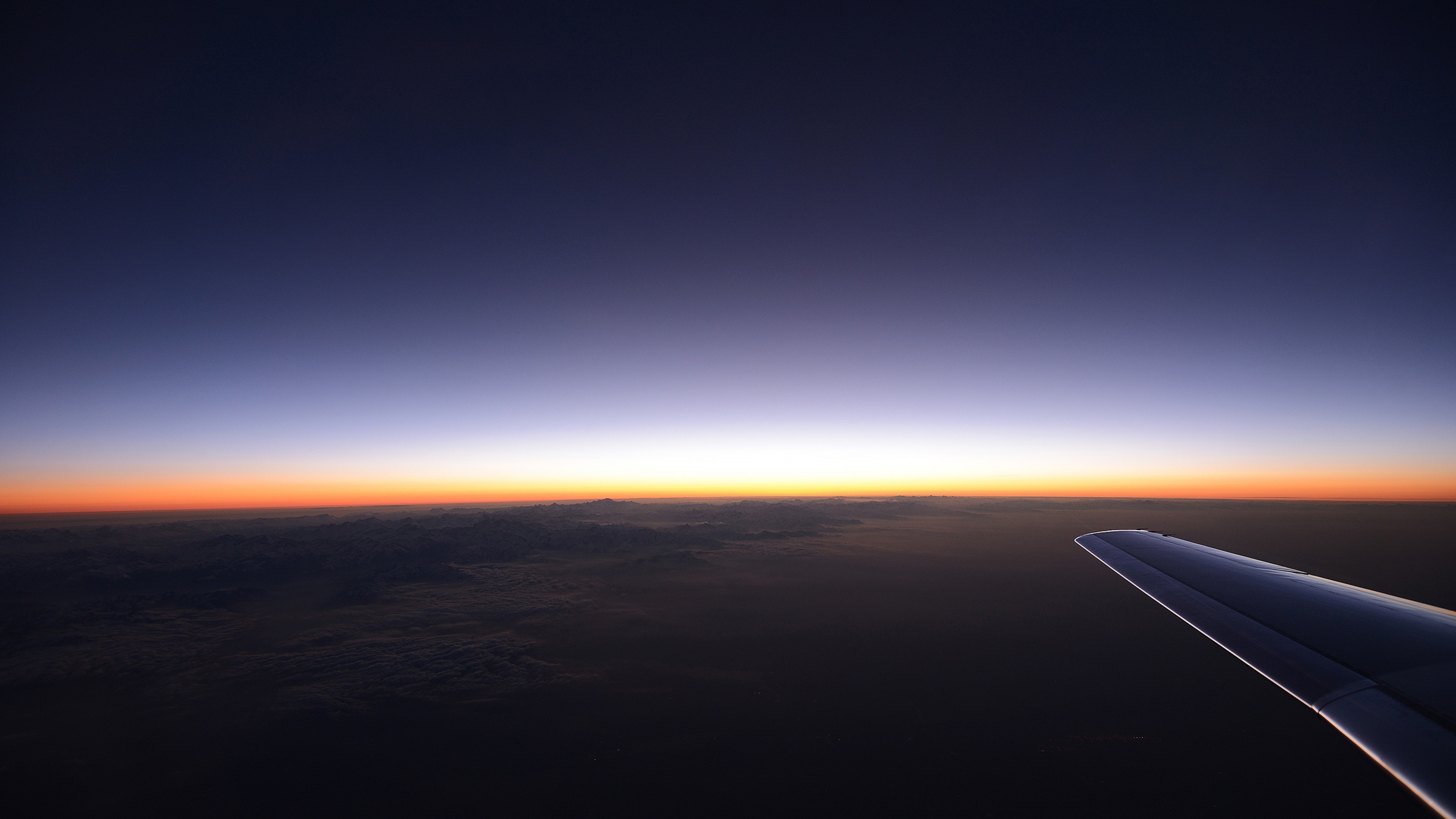 plane, flight, sky, view, nature, HD Wallpaper