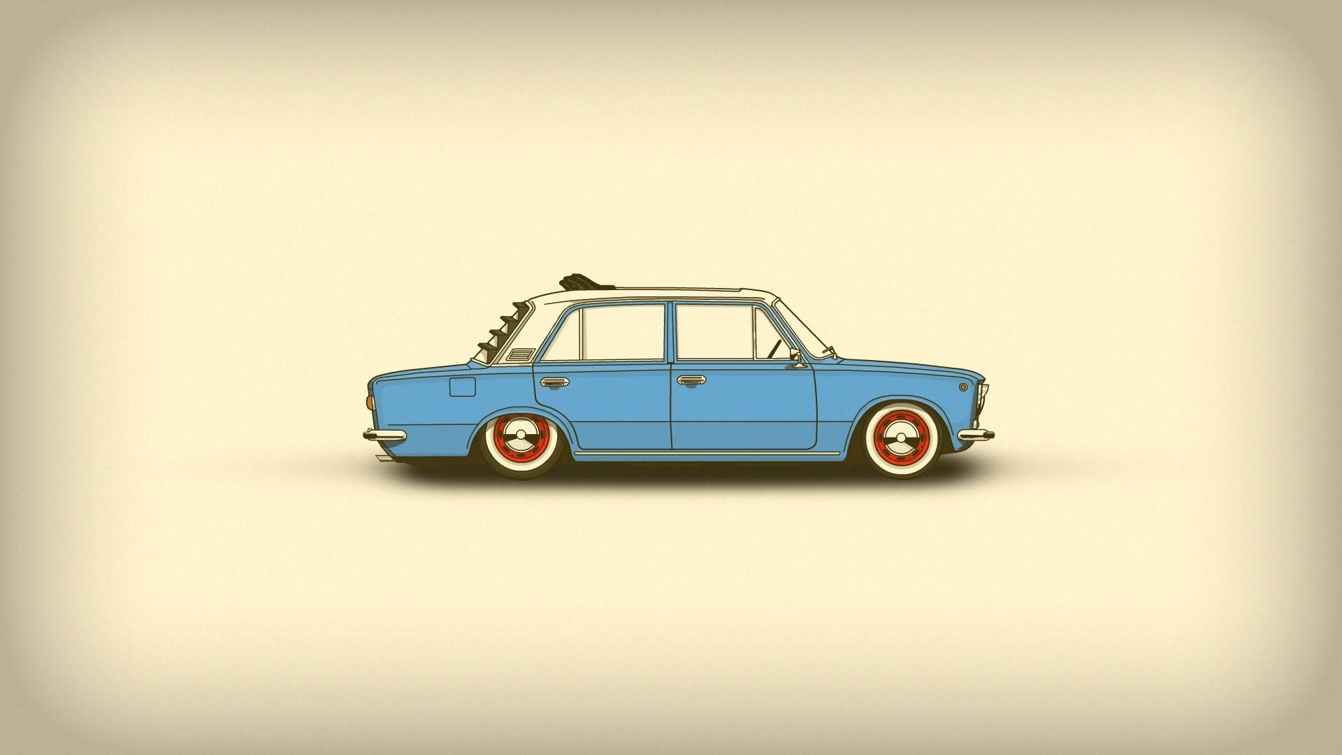 minimalism, cars, art, artist, digital art, HD Wallpaper