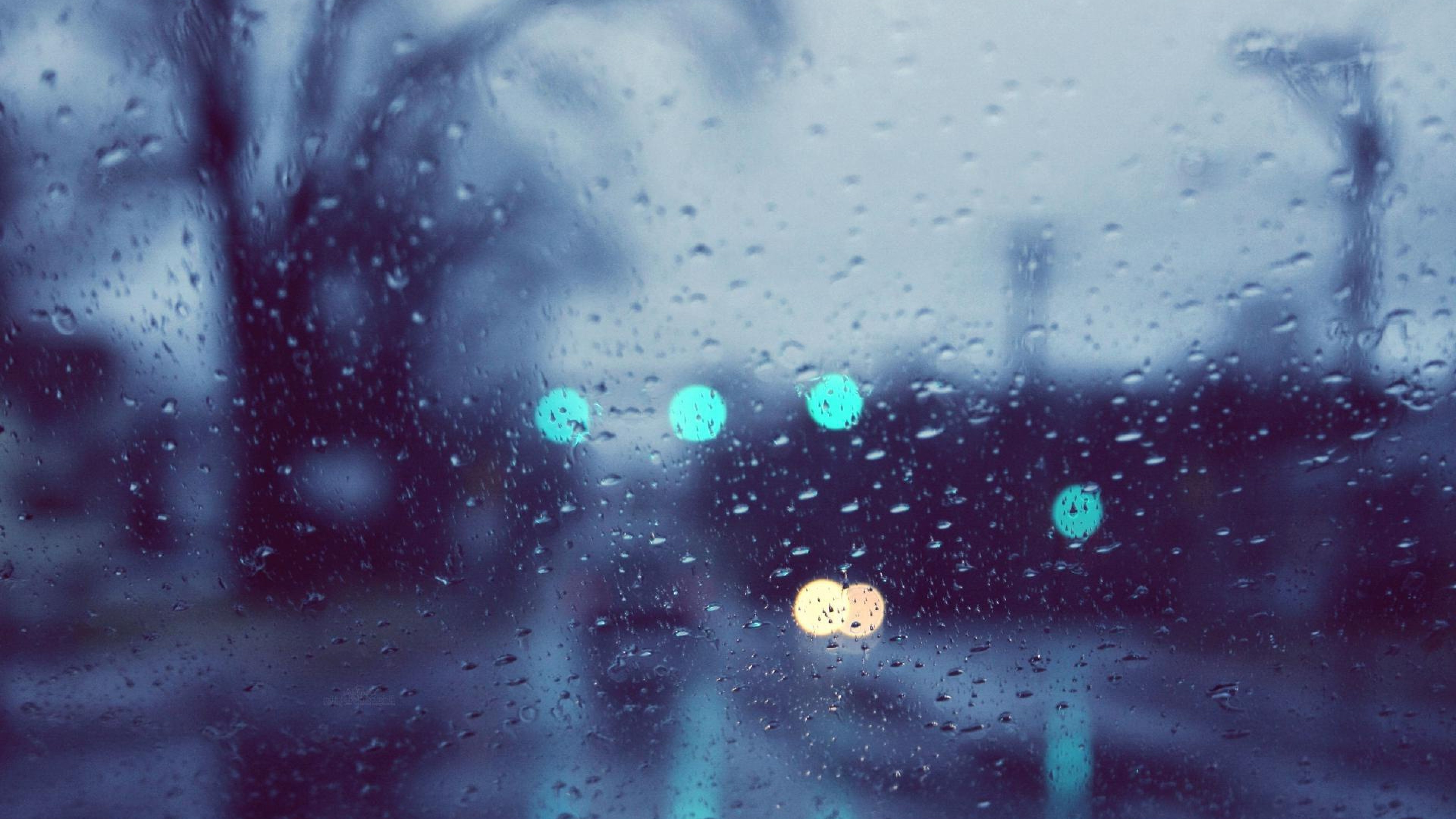 rain, glass, drops, nature, waterdrops, HD Wallpaper
