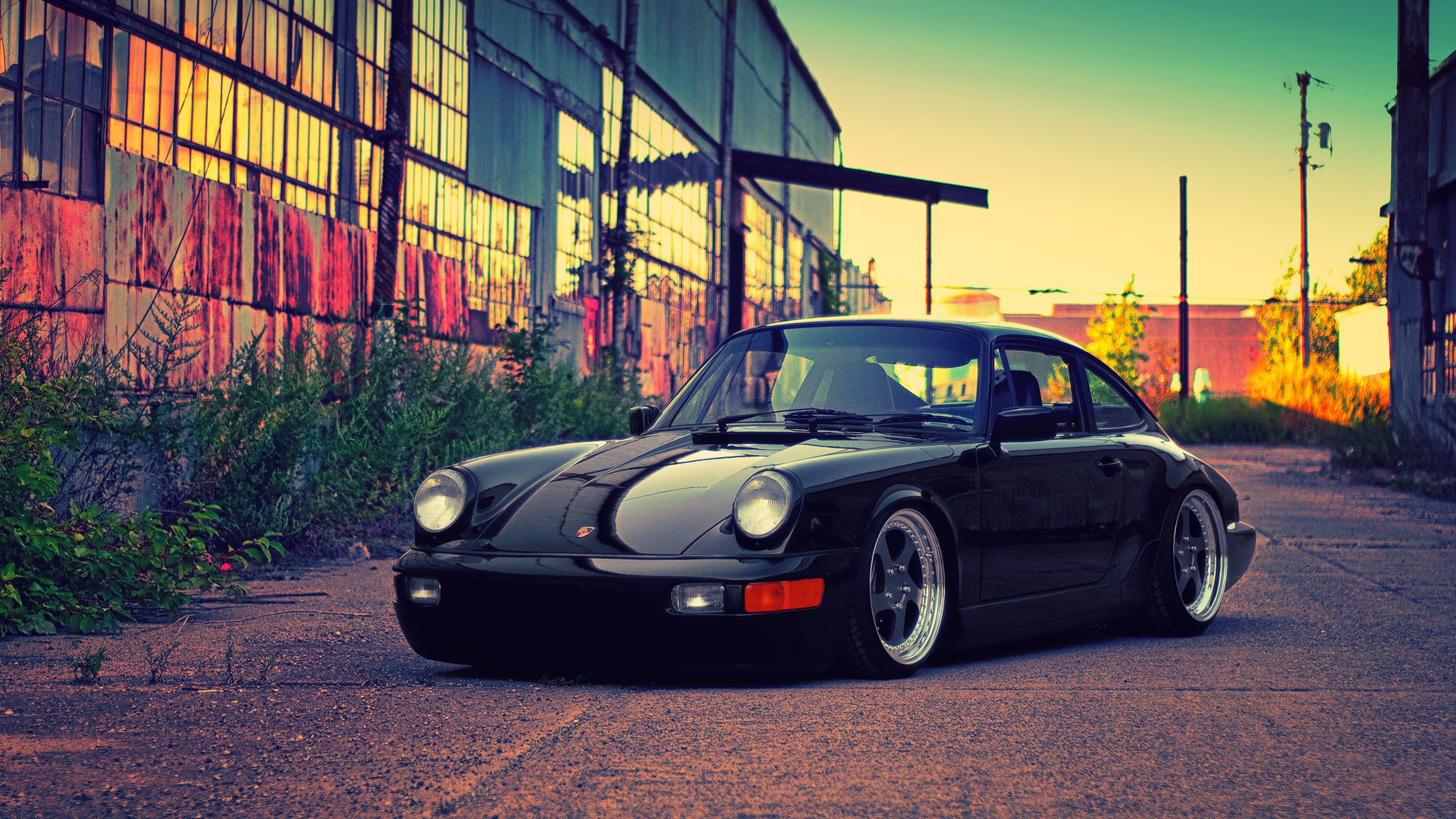 porsche, cars, black, HD Wallpaper