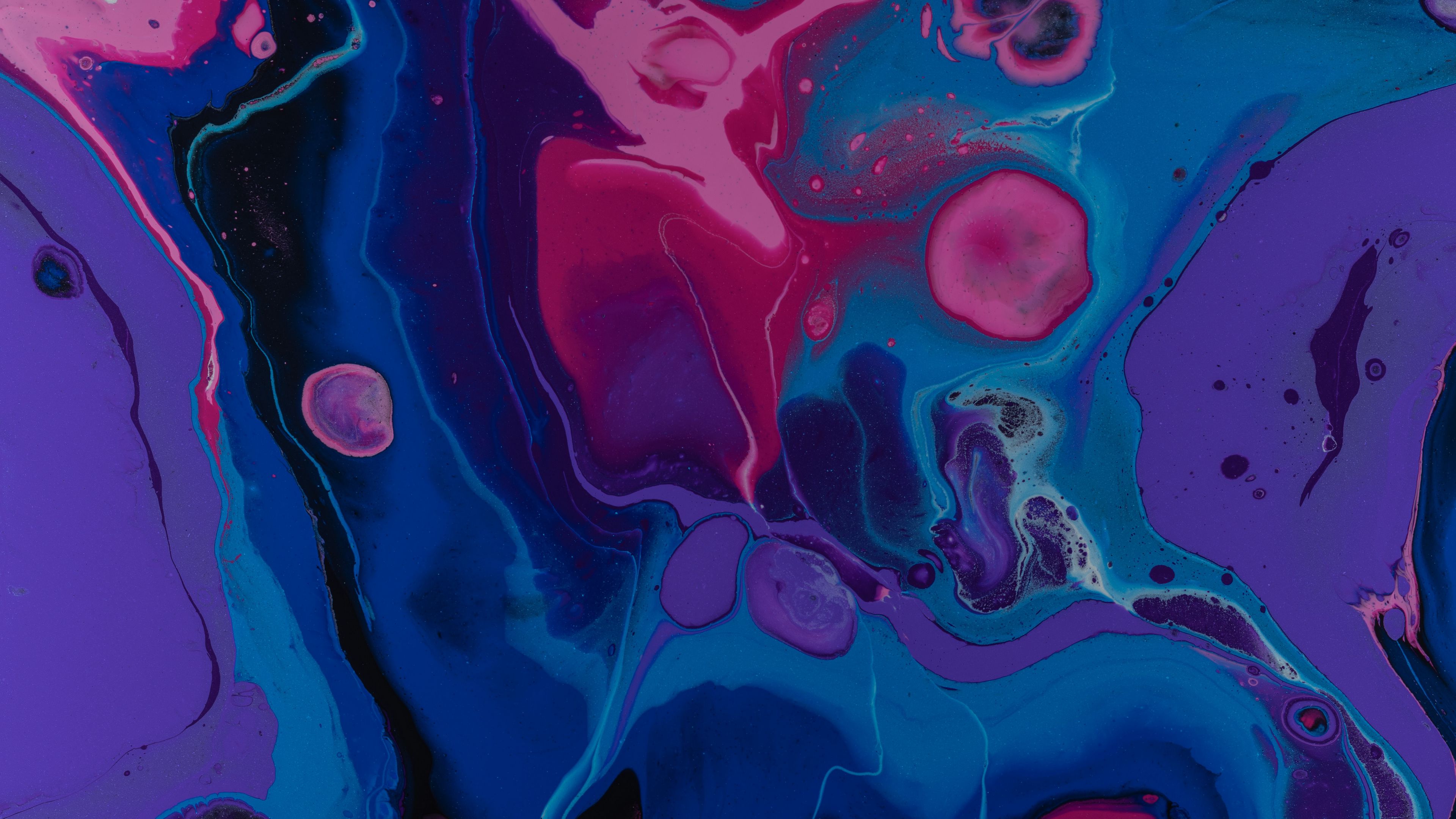 stains, spots, colorful, abstraction, liquid, 4k, HD Wallpaper
