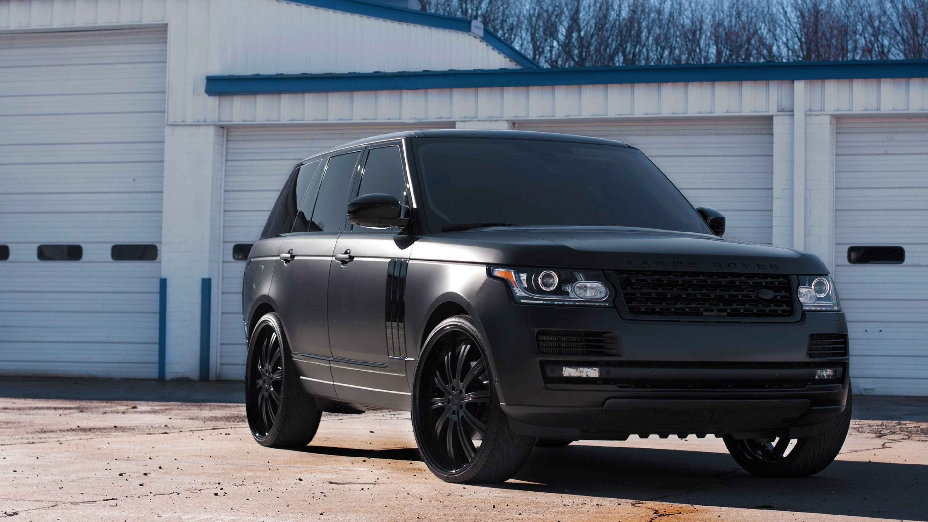 land rover, cars, black, matte, HD Wallpaper