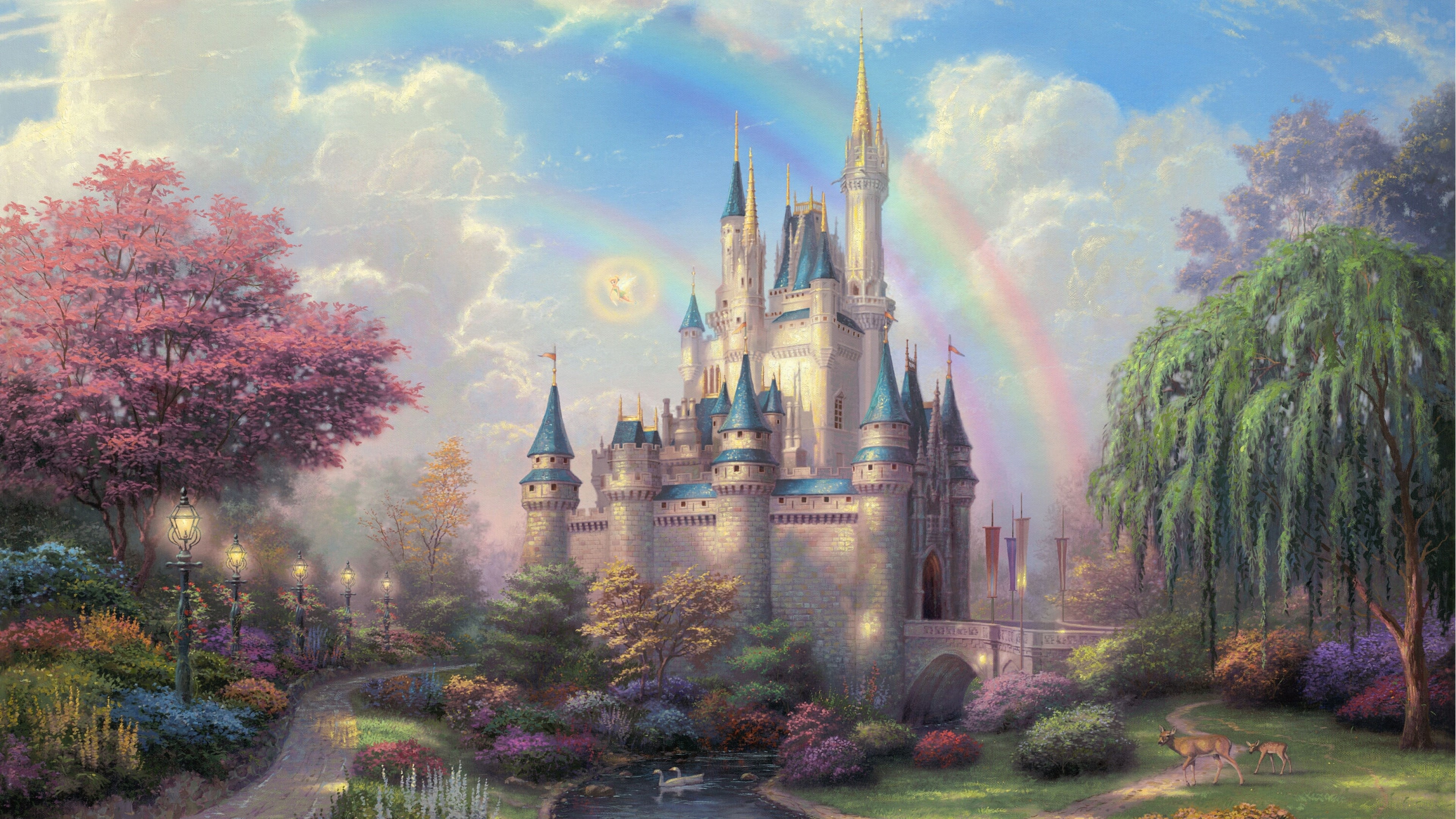disneyland, park, artist, art, digital art, cartoons, HD Wallpaper