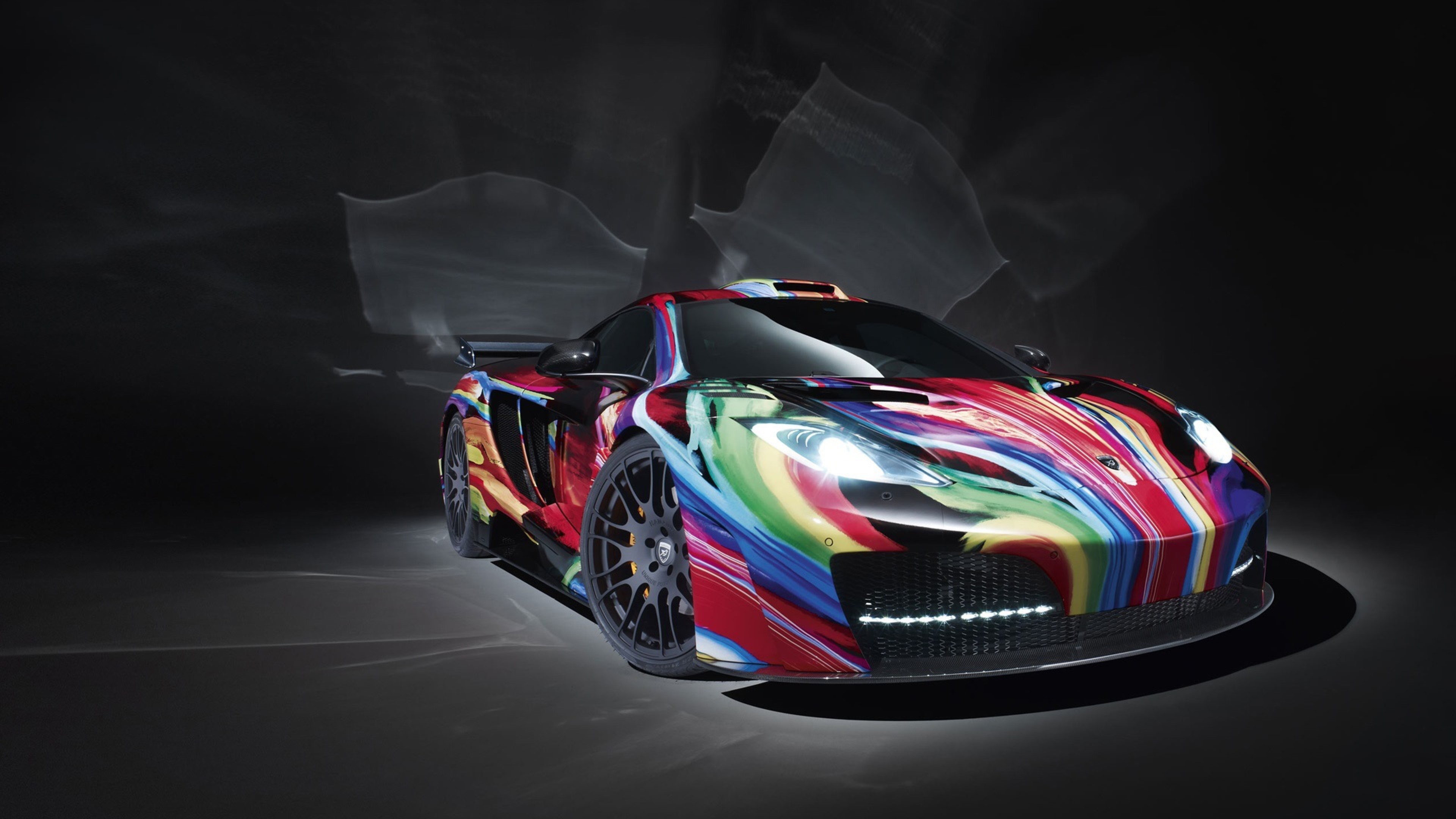 mclaren, cars, colorful, art, HD Wallpaper