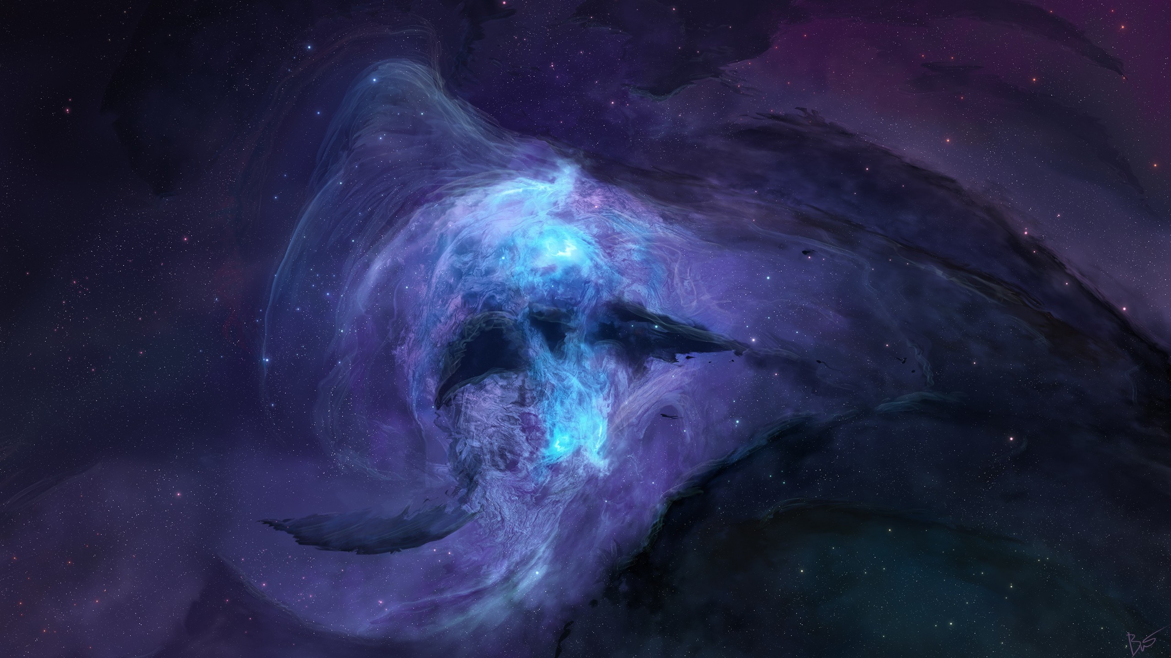 stars, space, digital universe, HD Wallpaper