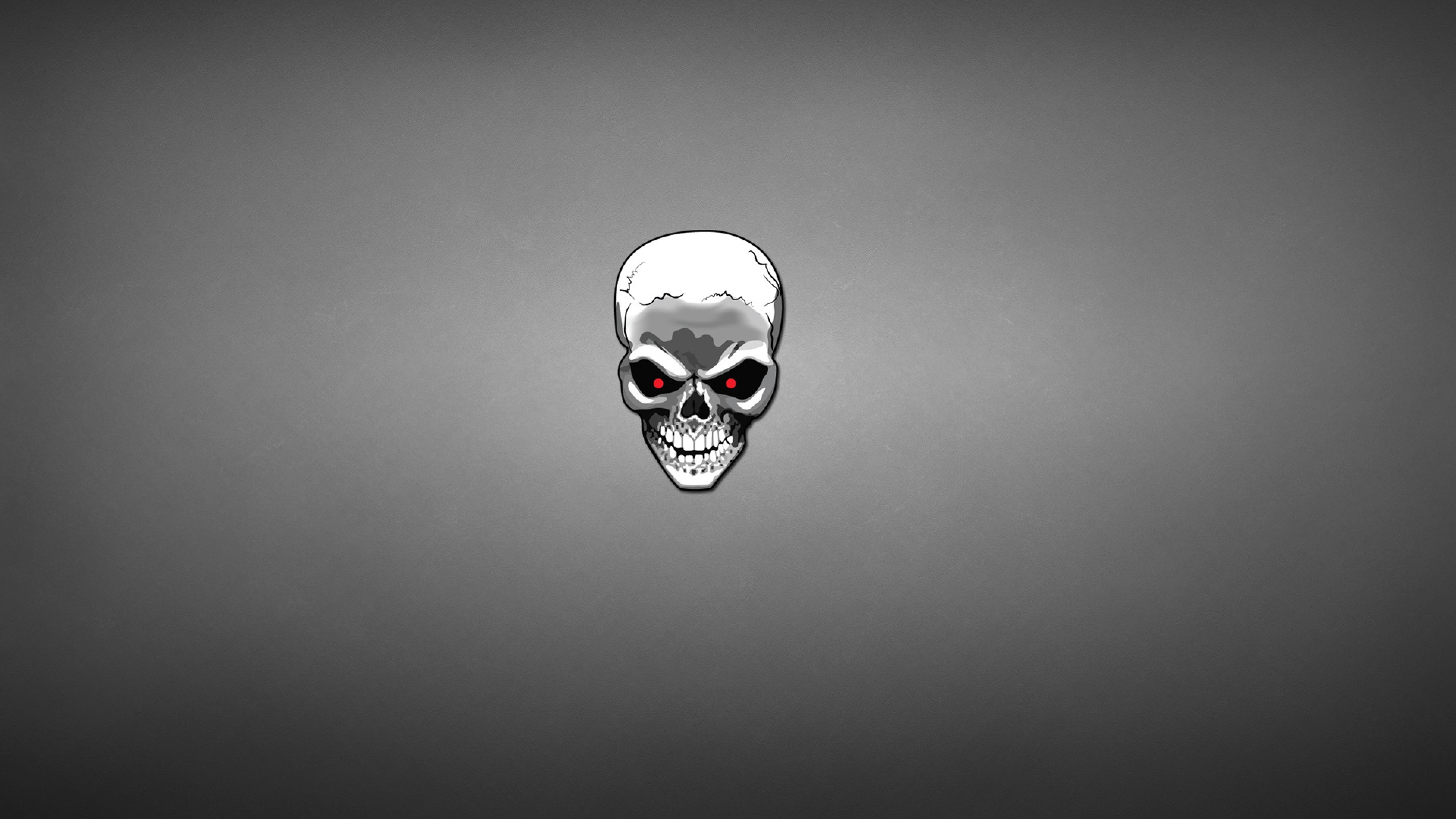 minimalism, skull, digital art, artist, art, HD Wallpaper