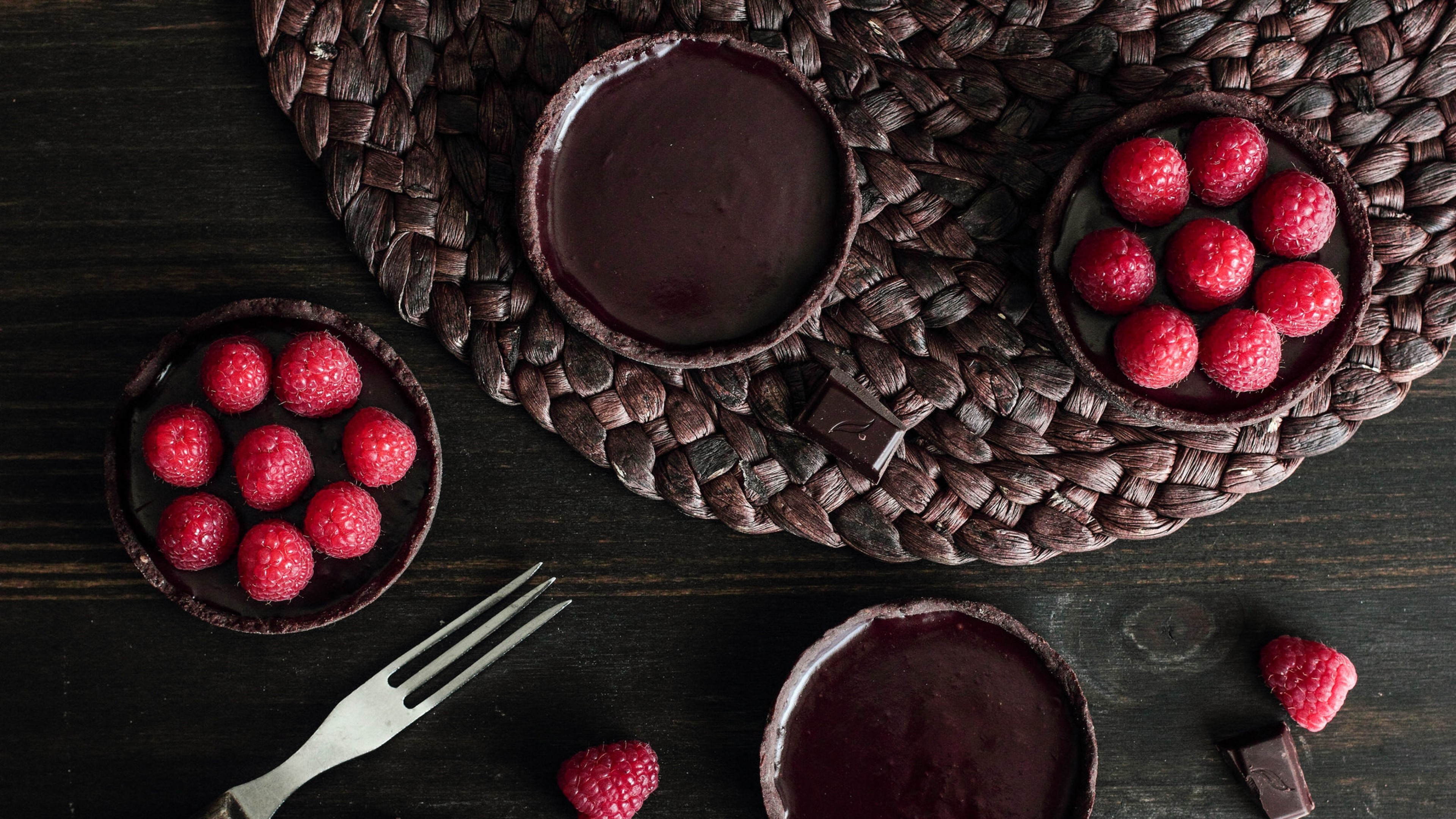 raspberry, fruits, chocolate, cake, others, HD Wallpaper