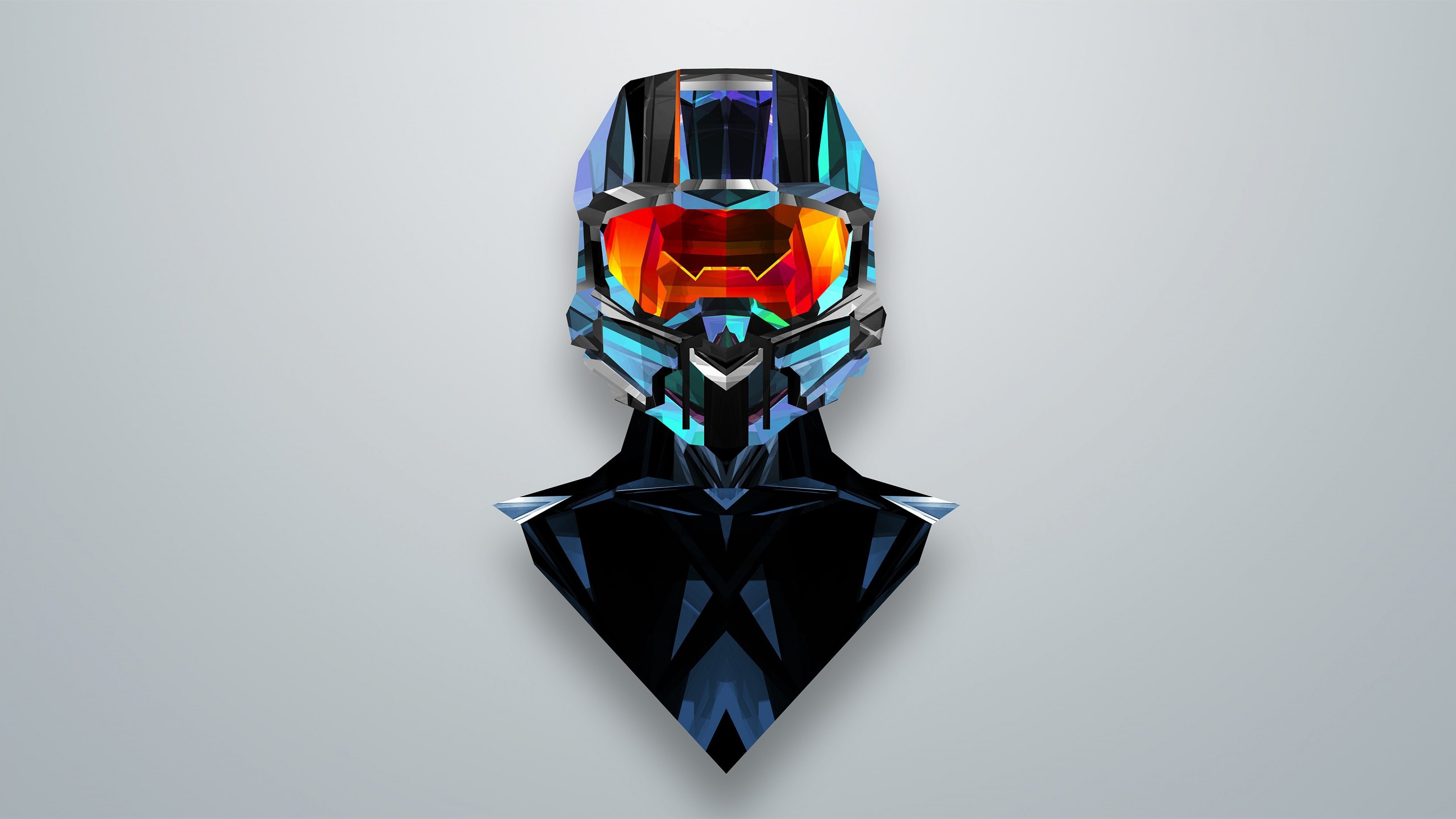 justin maller, artist, helmet, digital art, HD Wallpaper