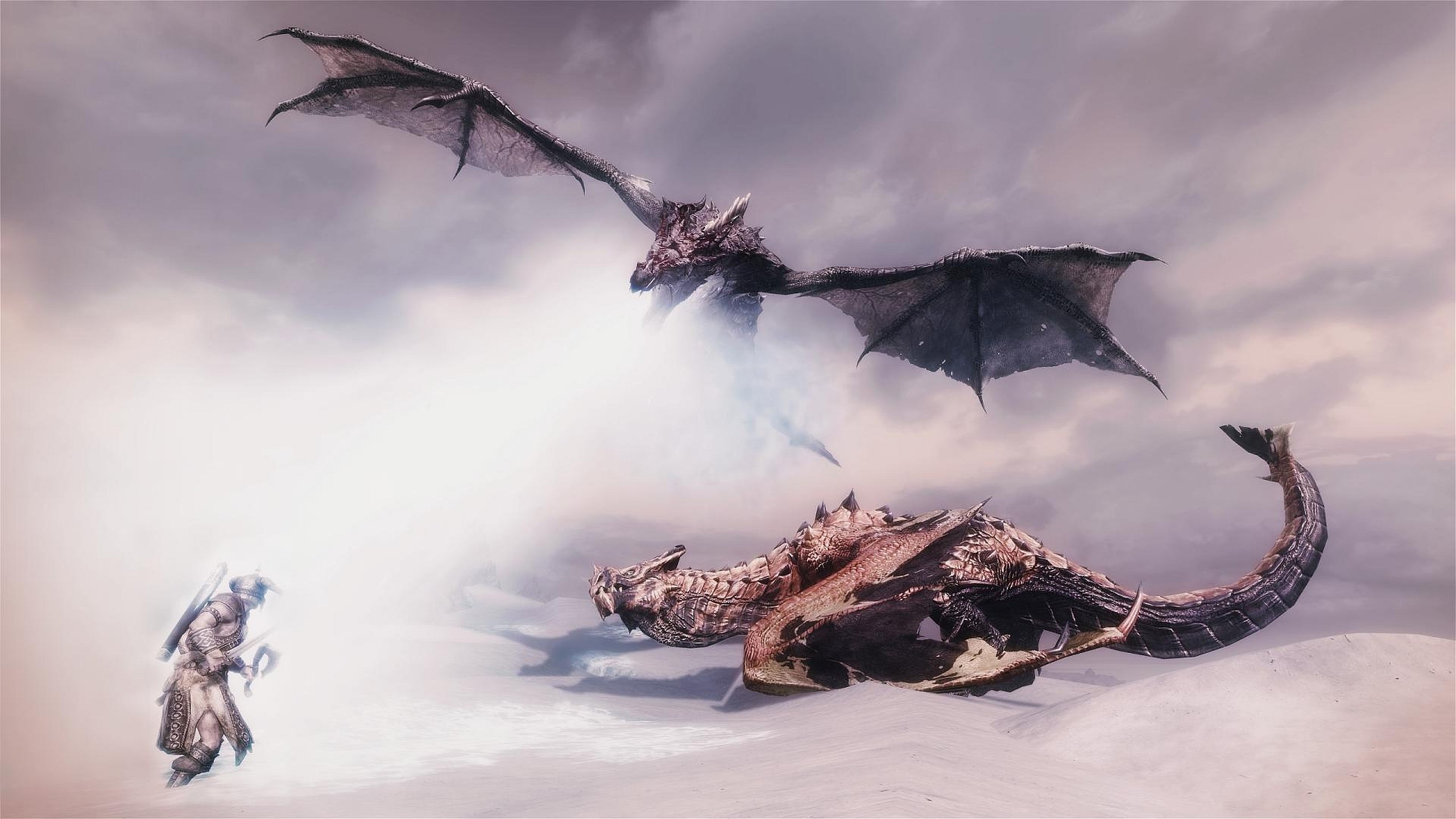 artist, fantasy, dragom, HD Wallpaper