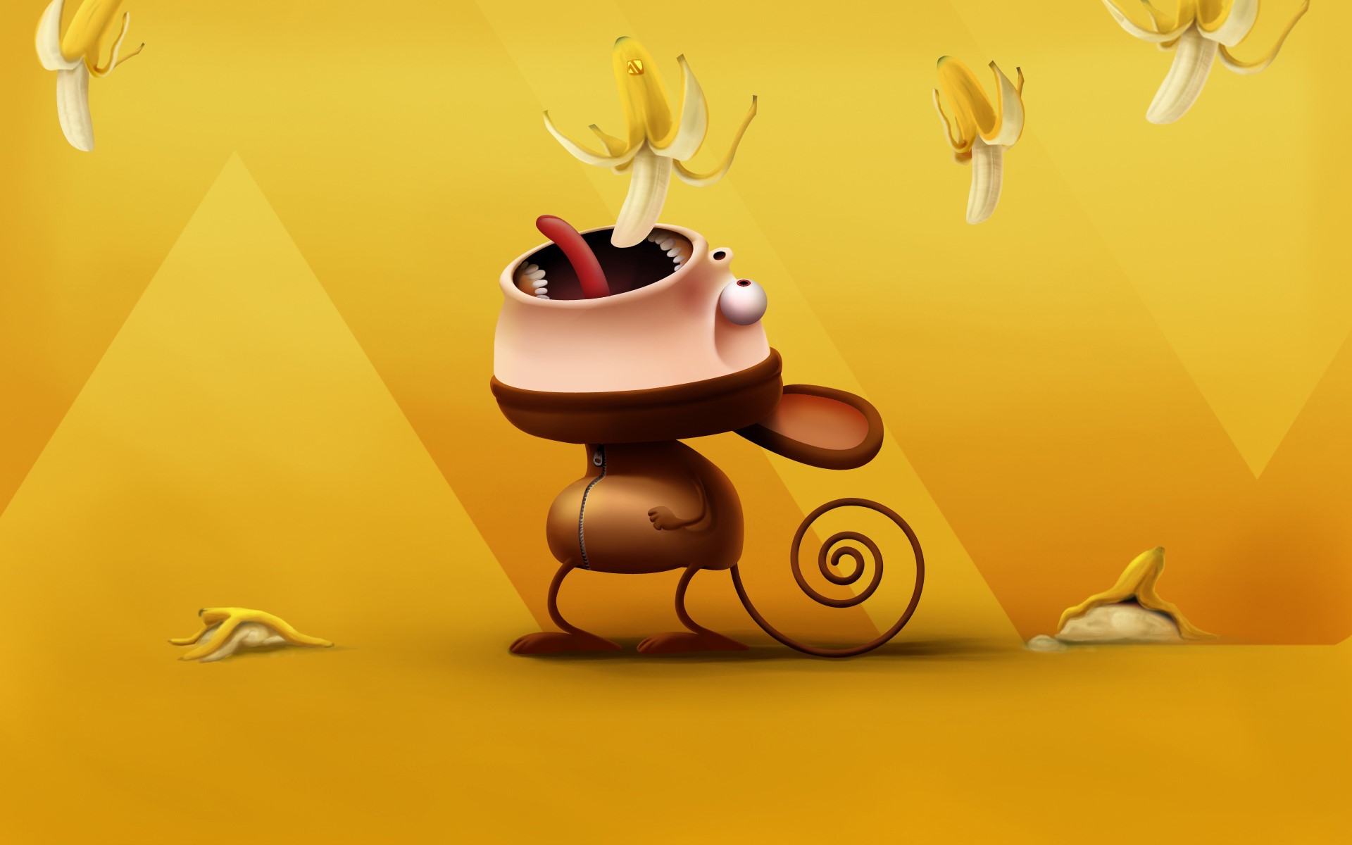 monkey, artist, art, digital art, HD Wallpaper
