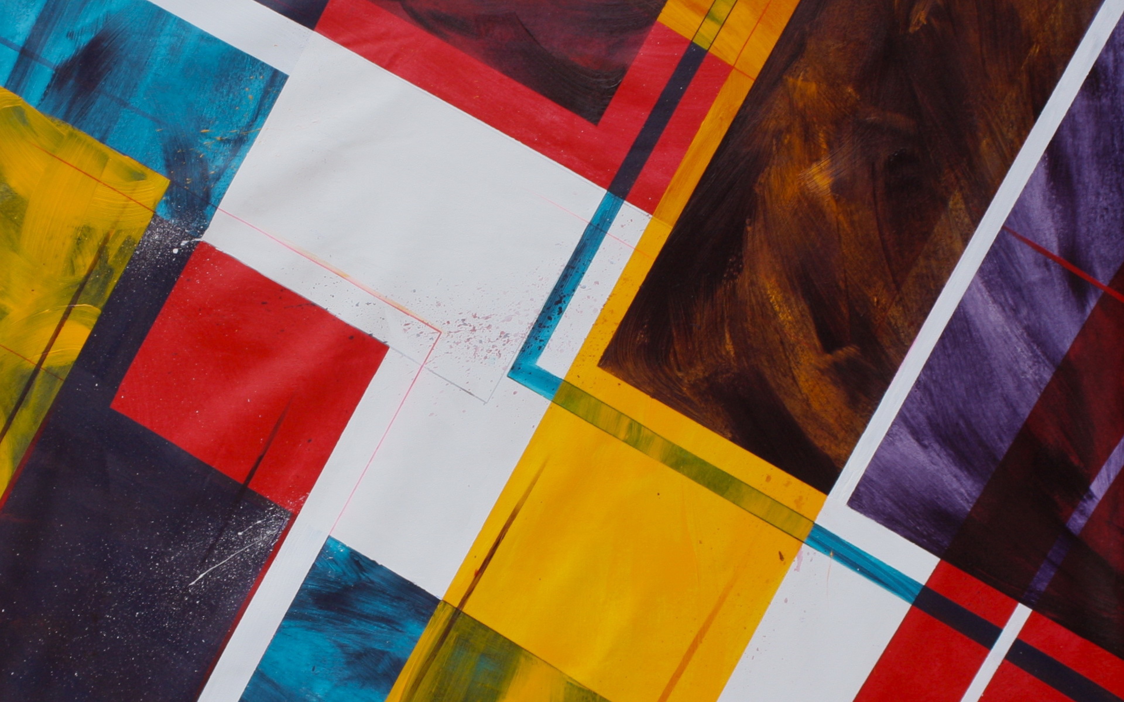 abstract, lines, shapes, colorful, HD Wallpaper