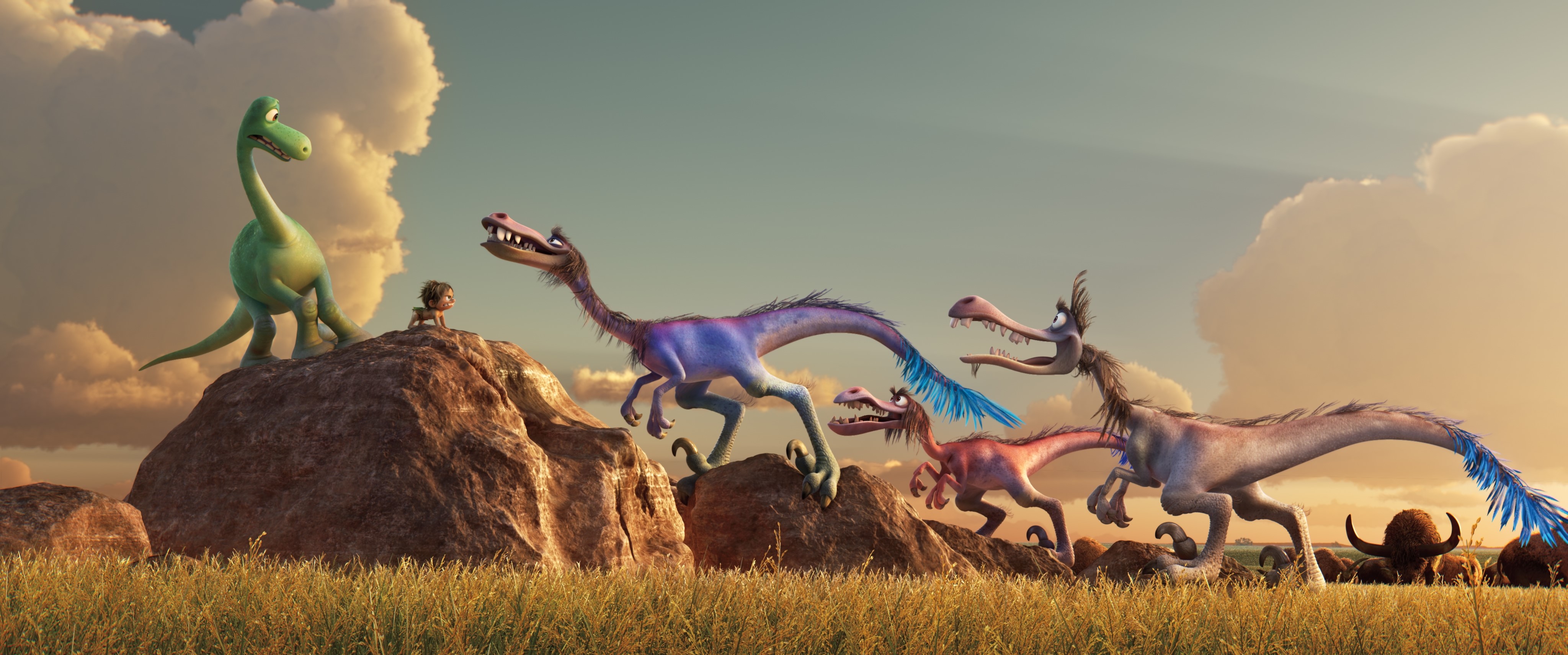 pixar, disney, movies, the good dinosaur, animated movies, HD Wallpaper
