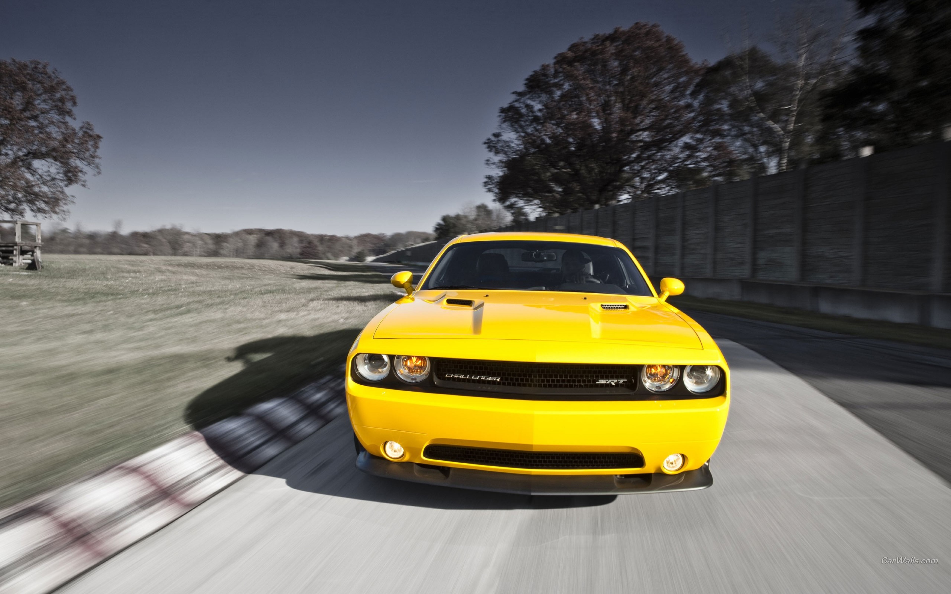 yellow, dodge challenger, cars, HD Wallpaper