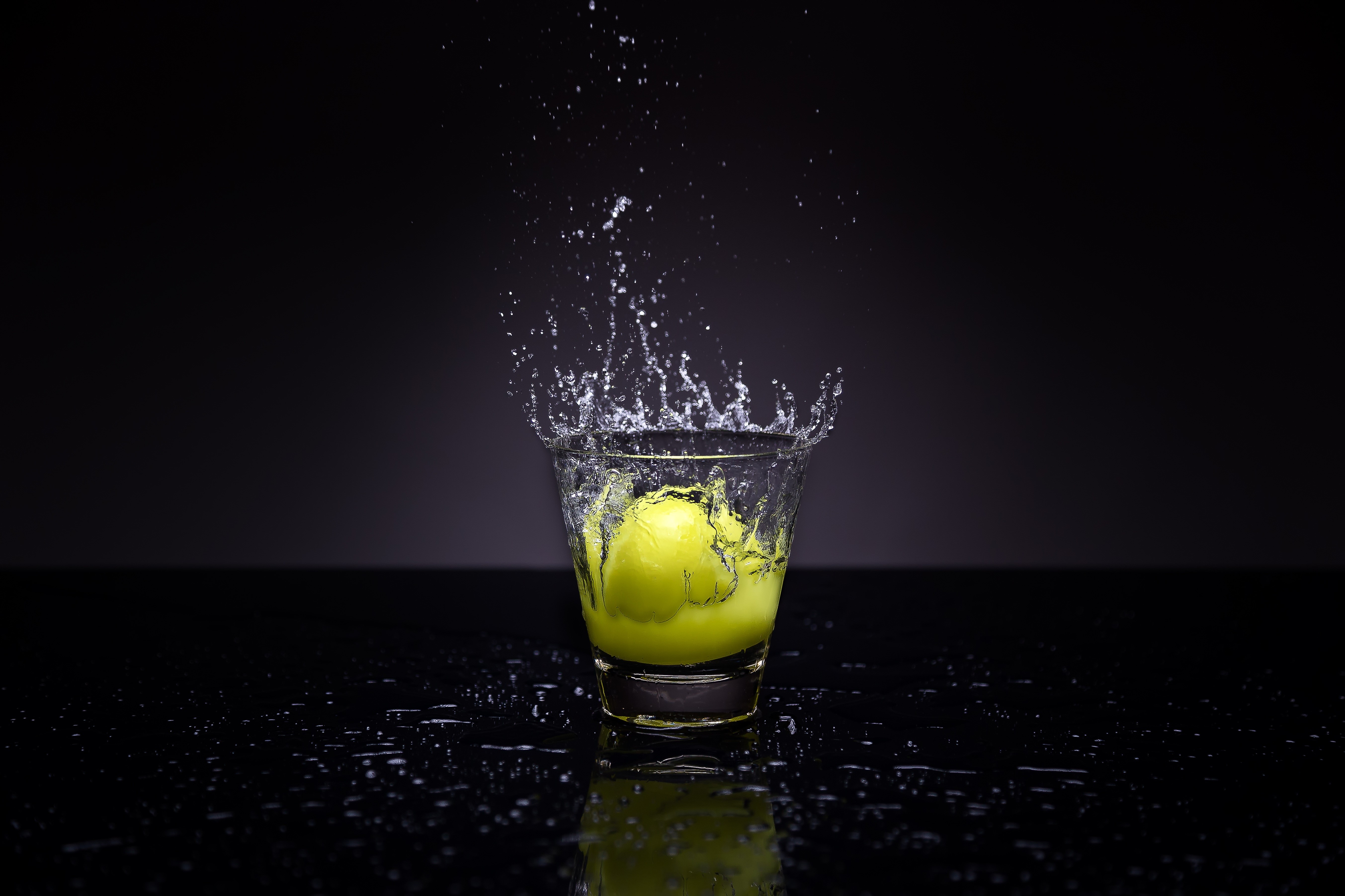 lemon, splash, photography, HD Wallpaper