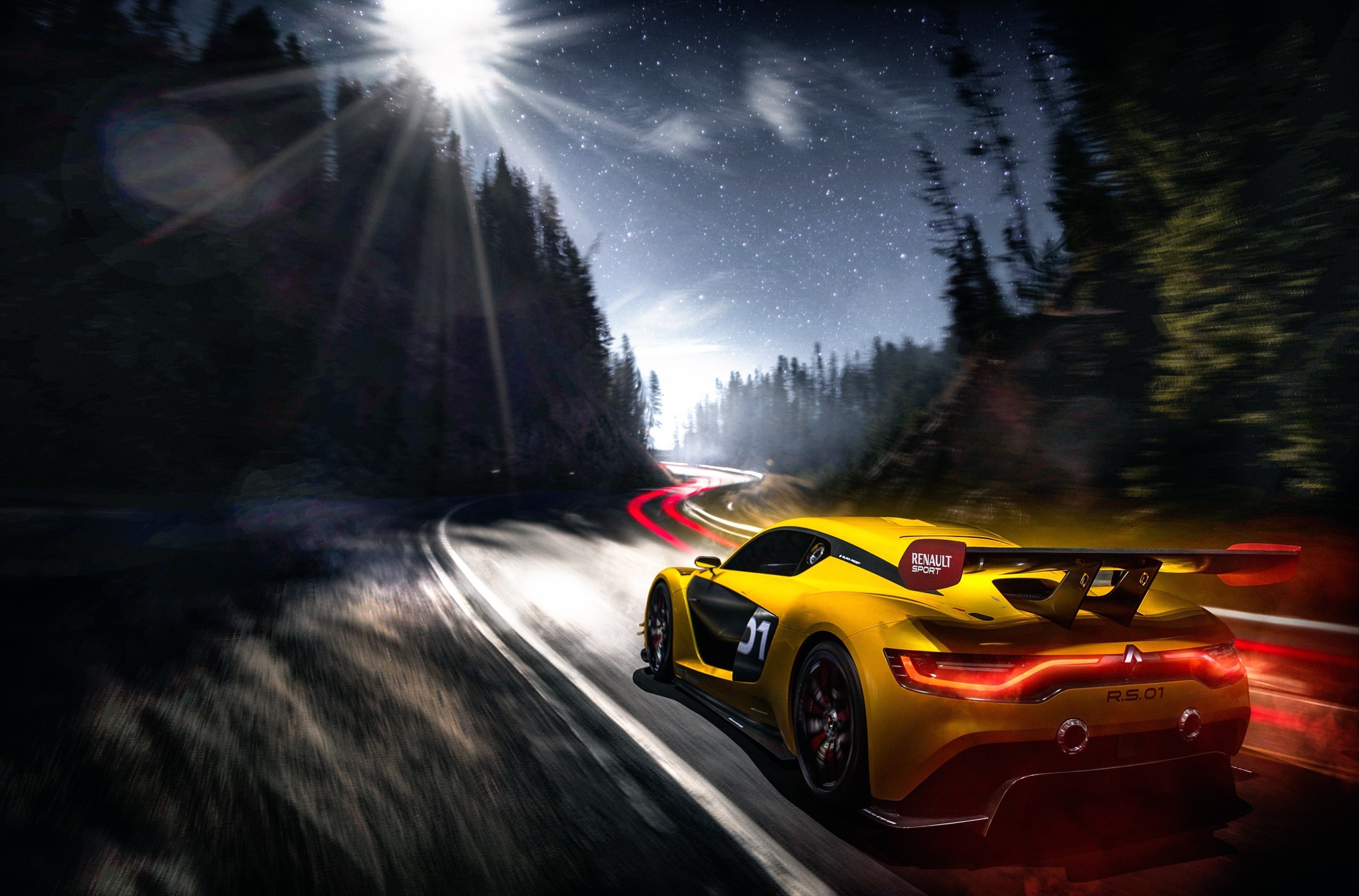 renault, cars, artist, art, HD Wallpaper