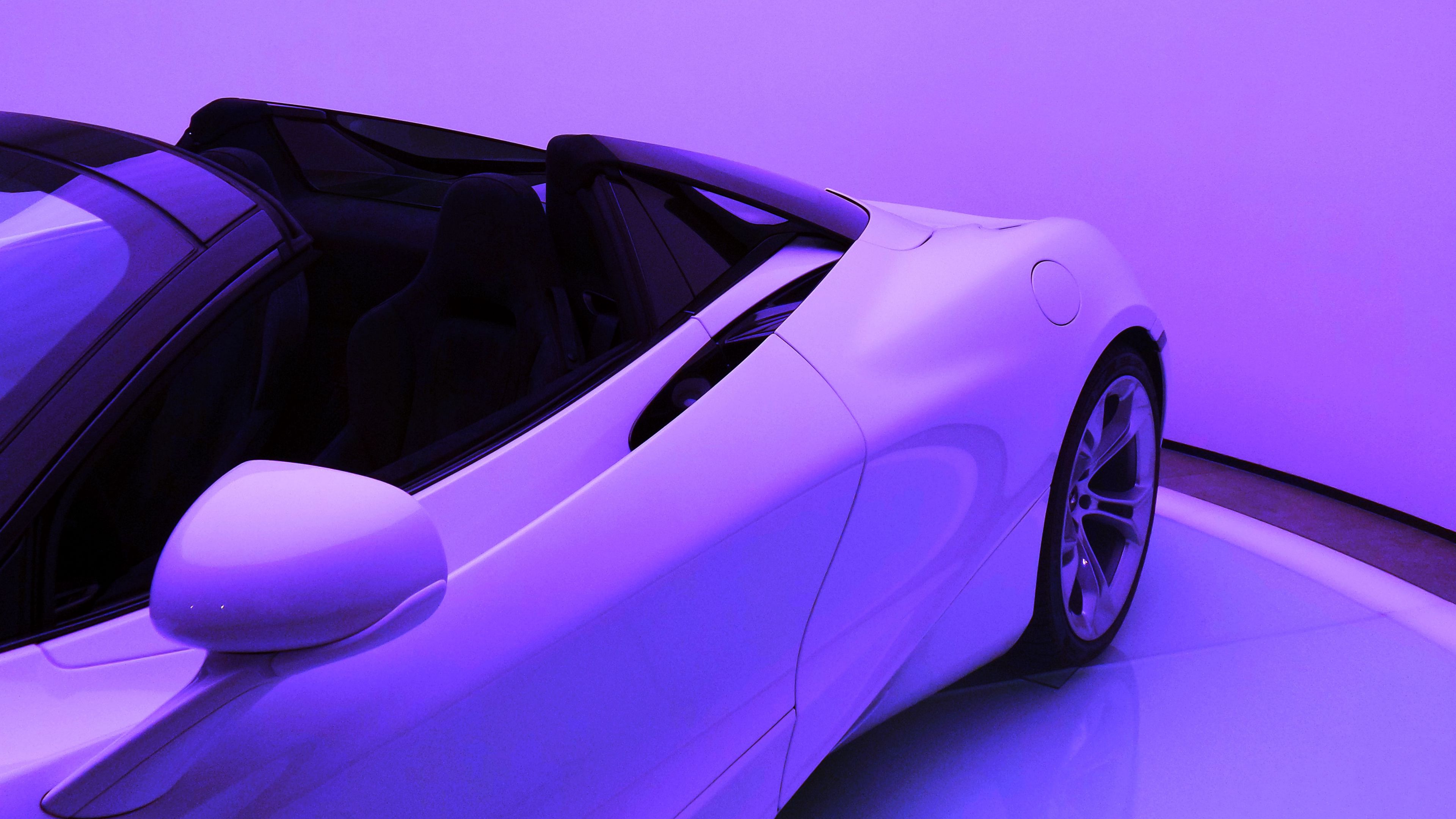 car, convertible, sportscar, supercar, purple, 4k, HD Wallpaper