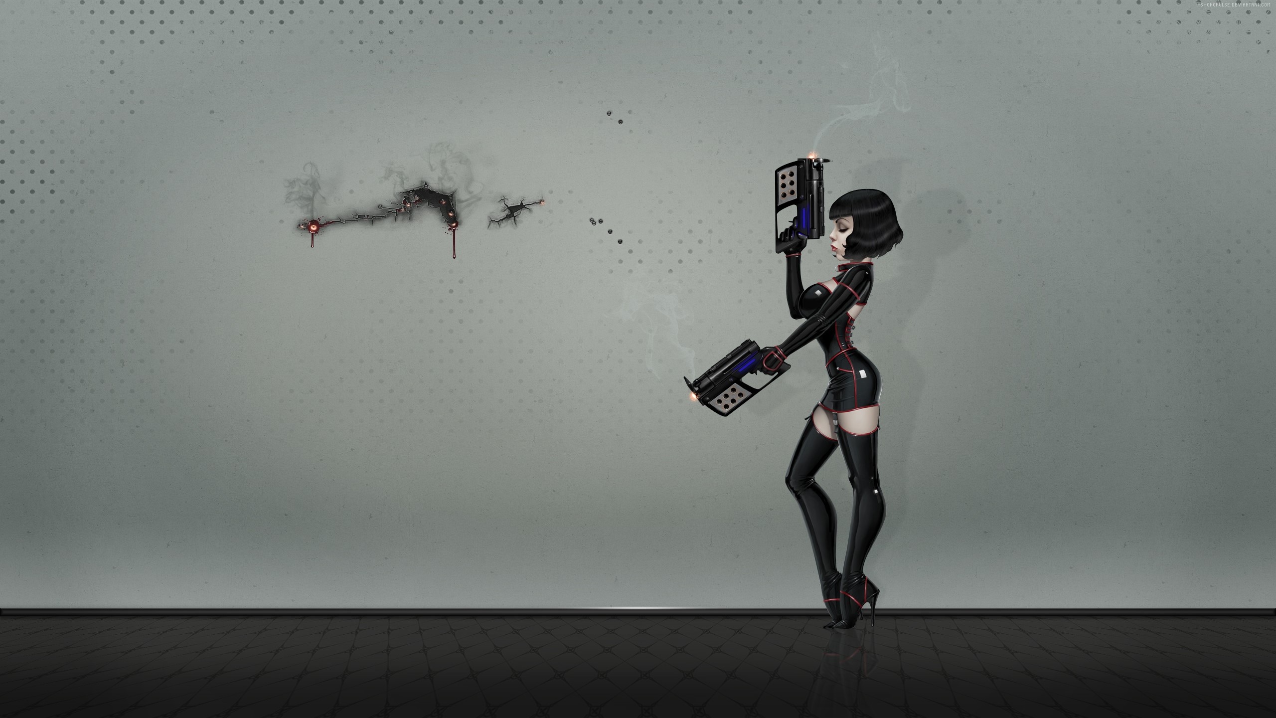 girls, warrior, style, digital art, HD Wallpaper