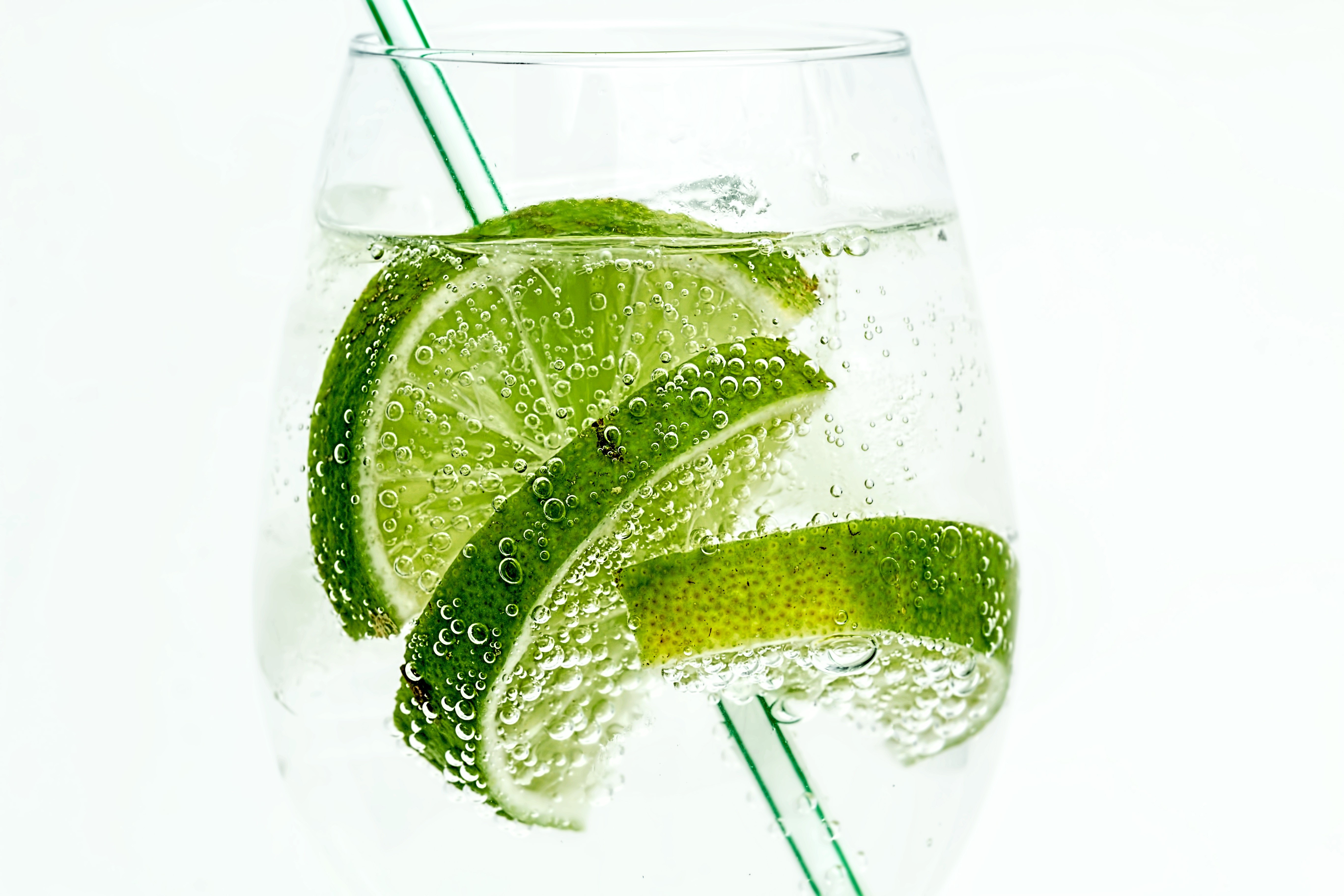 lime, drink, bubbles, HD Wallpaper