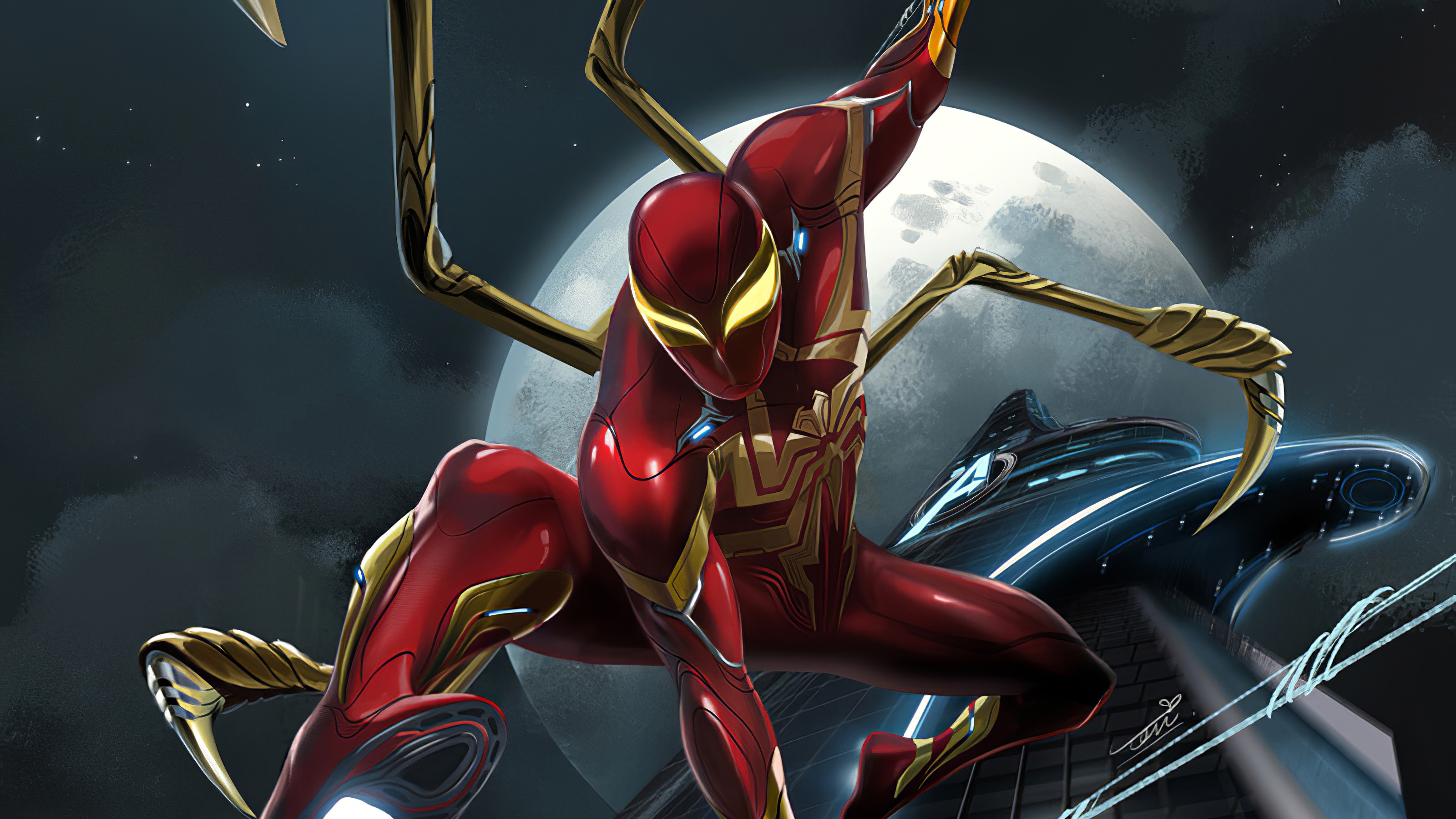 spiderman, superheroes, artwork, hd, 4k, artstation, HD Wallpaper