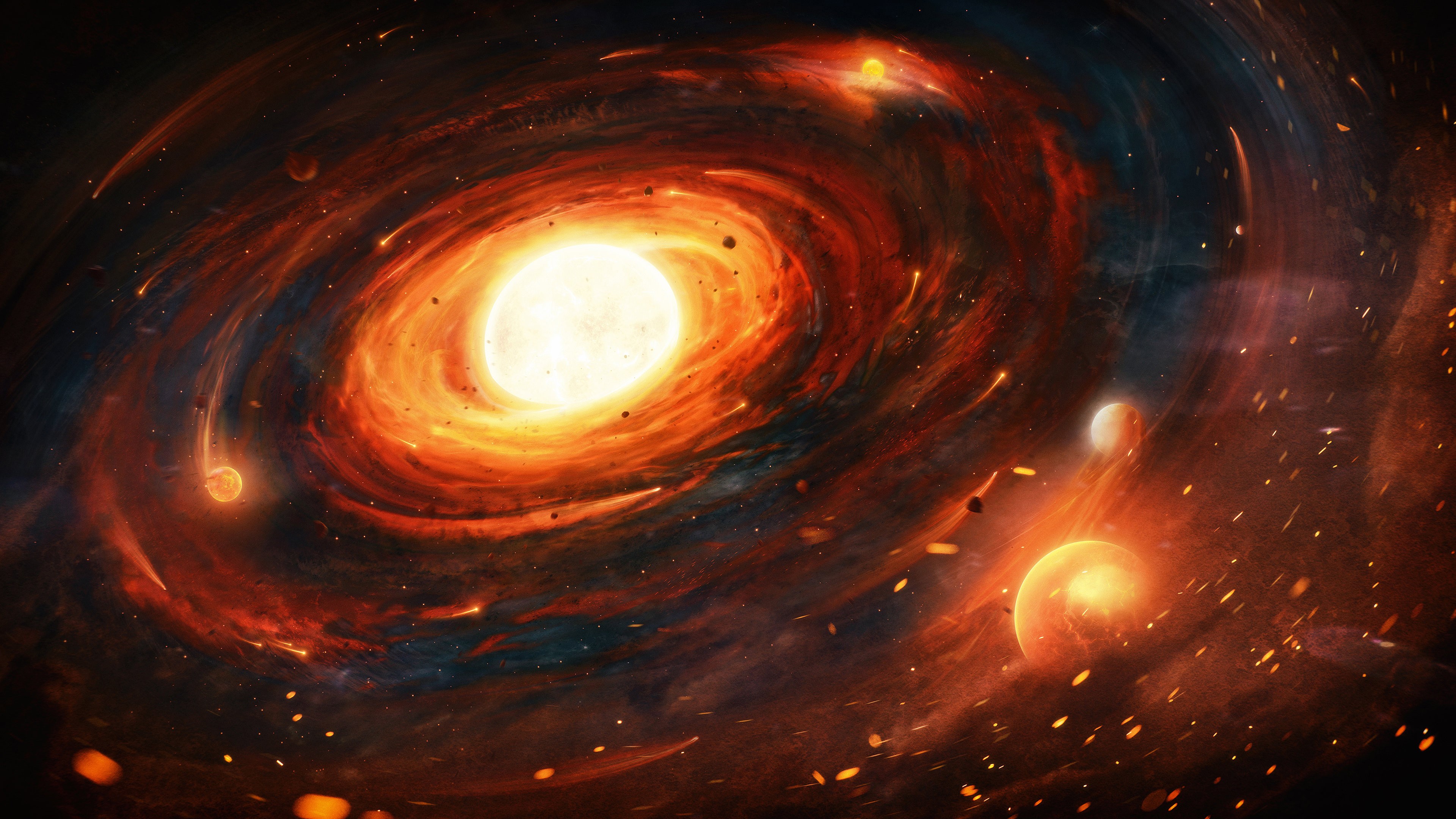 space, artist, artwork, digital art, hd, 4k, digital universe, HD Wallpaper