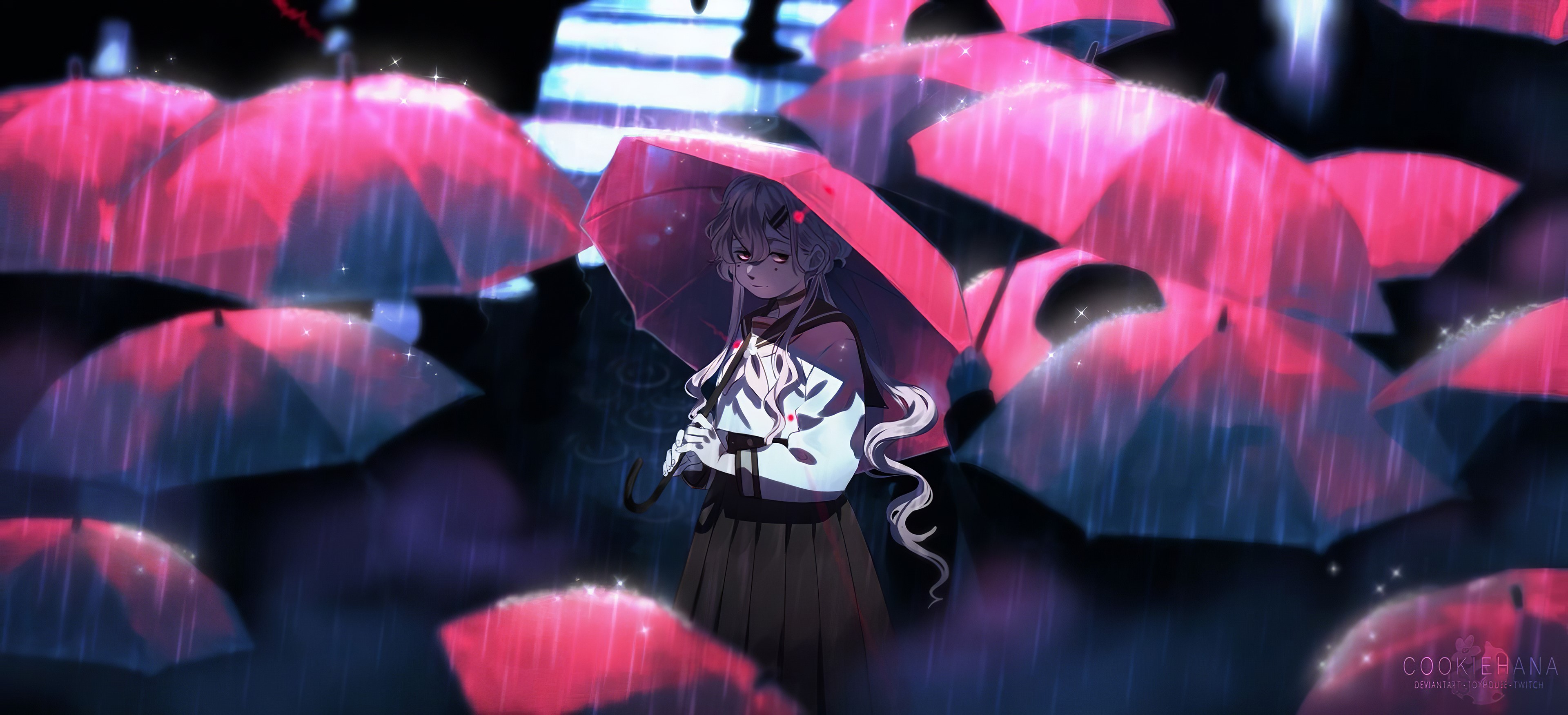 anime girl, anime, artist, artwork, digital art, hd, 4k, deviantart, HD Wallpaper