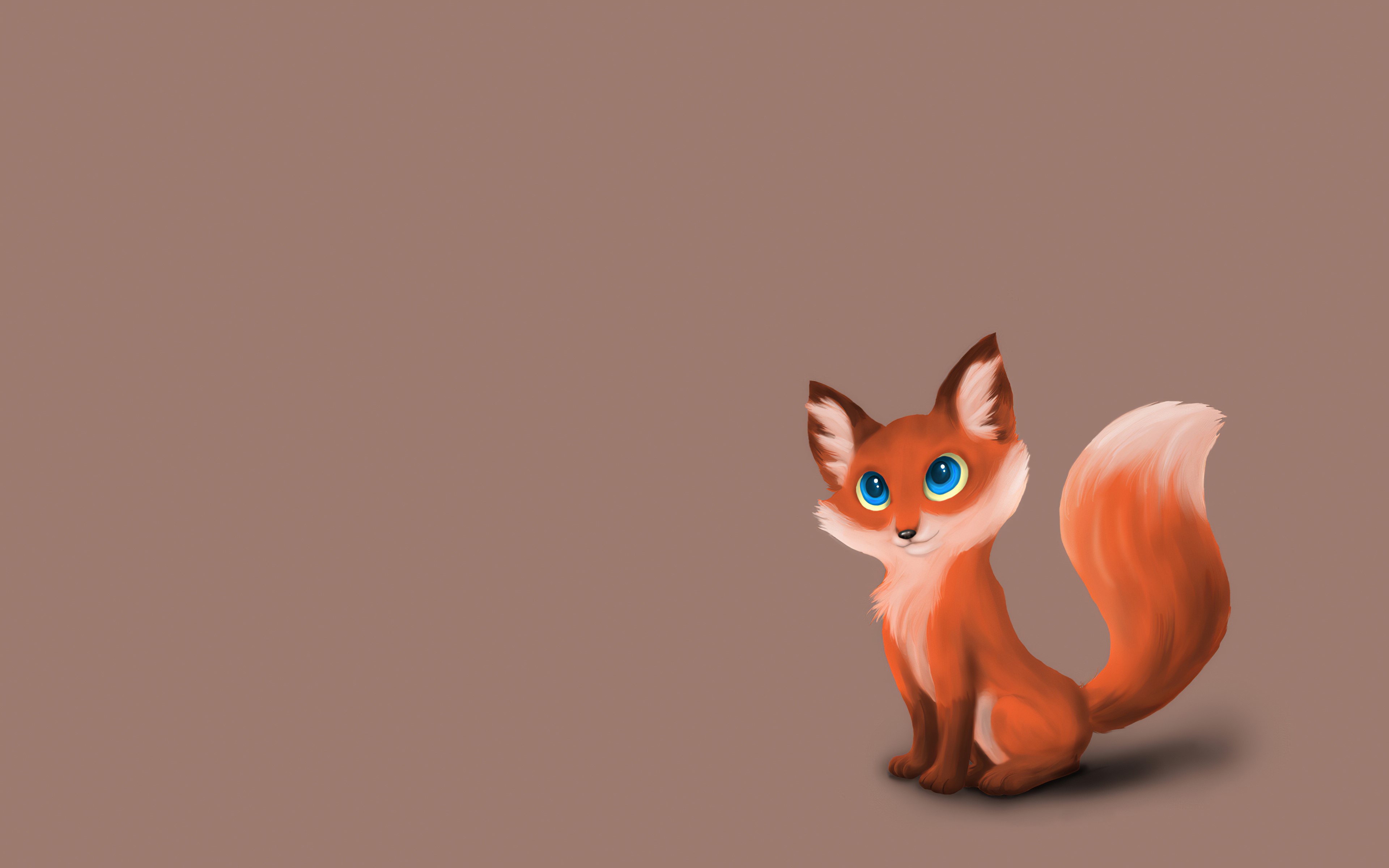 fox, minimalism, minimalist, artist, artwork, digital art, hd, 4k, HD Wallpaper