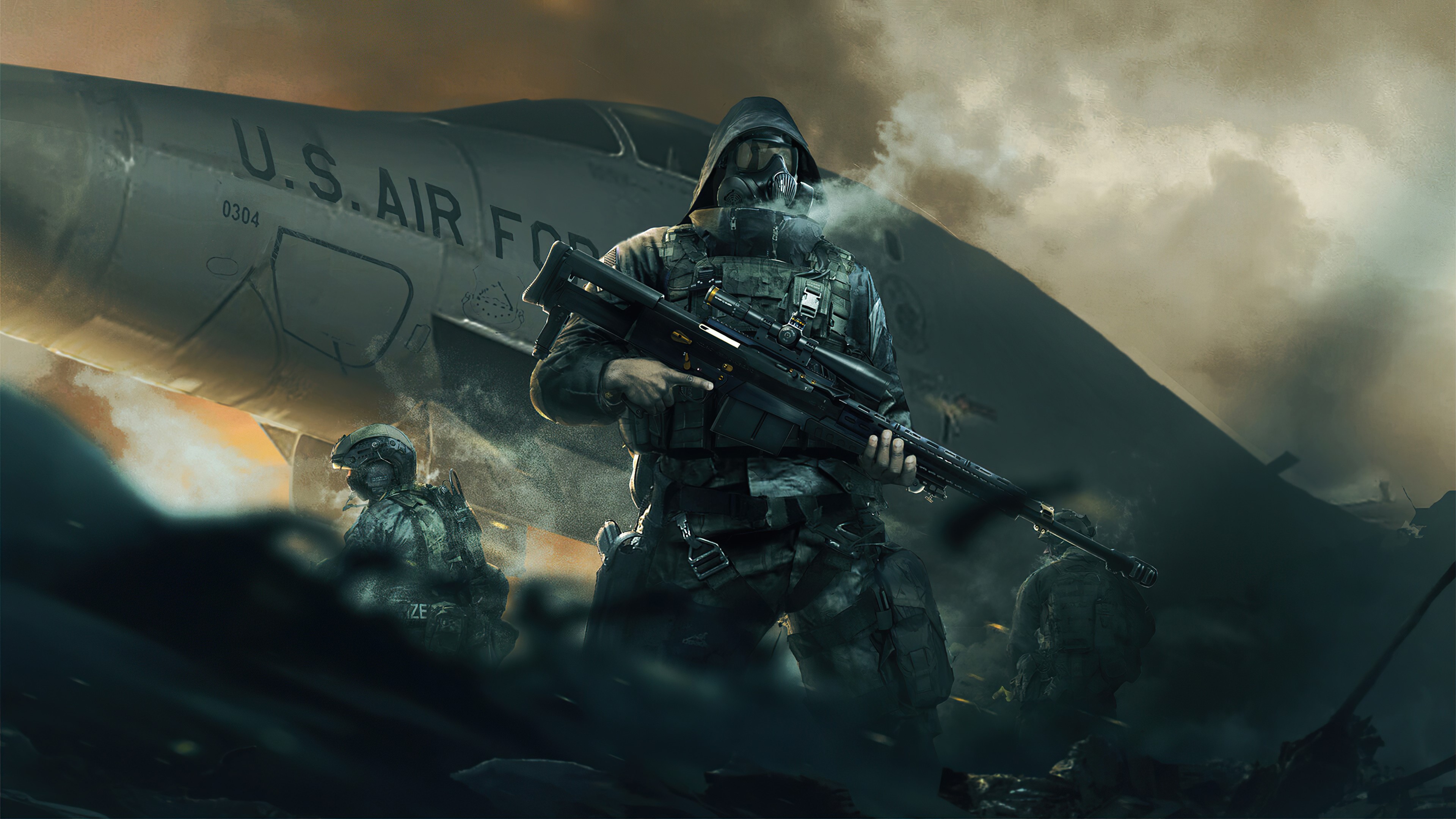 sniper, warrior, artist, artwork, hd, 4k, HD Wallpaper