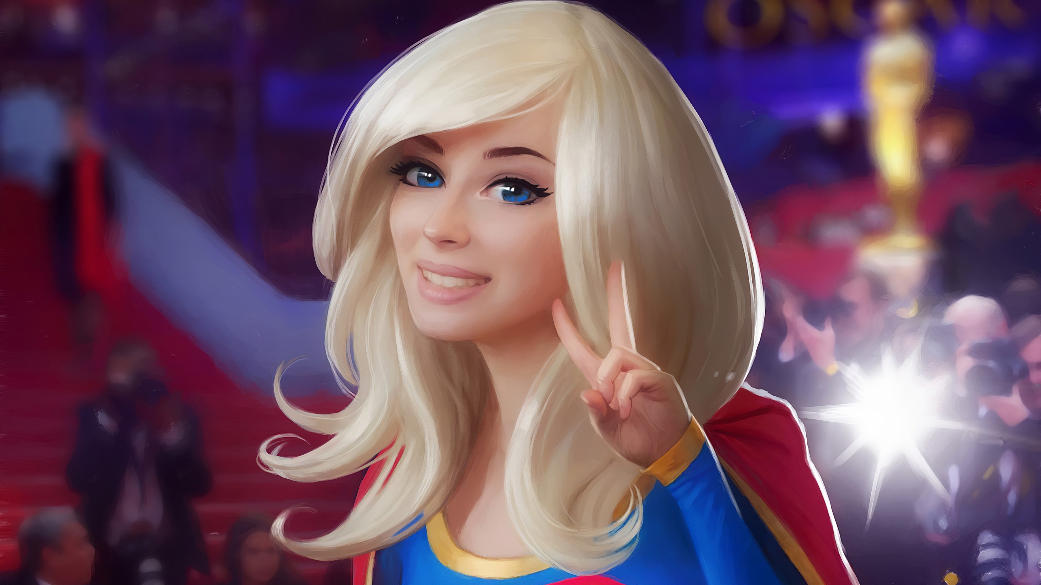 supergirl, artwork, superheroes, artwork, hd, 4k, twitter, HD Wallpaper