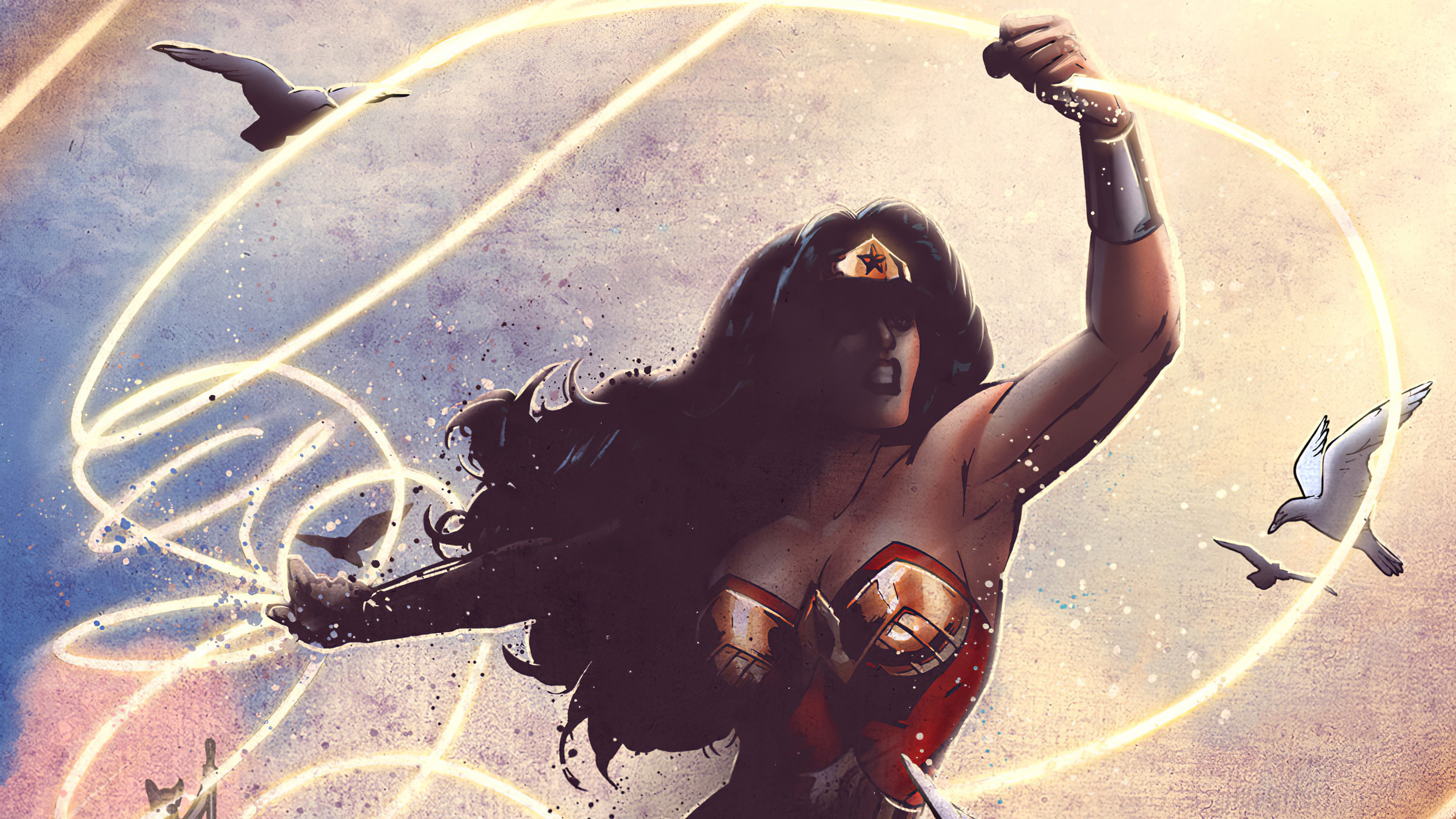wonder woman, superheroes, artist, artwork, digital art, hd, 4k, HD Wallpaper
