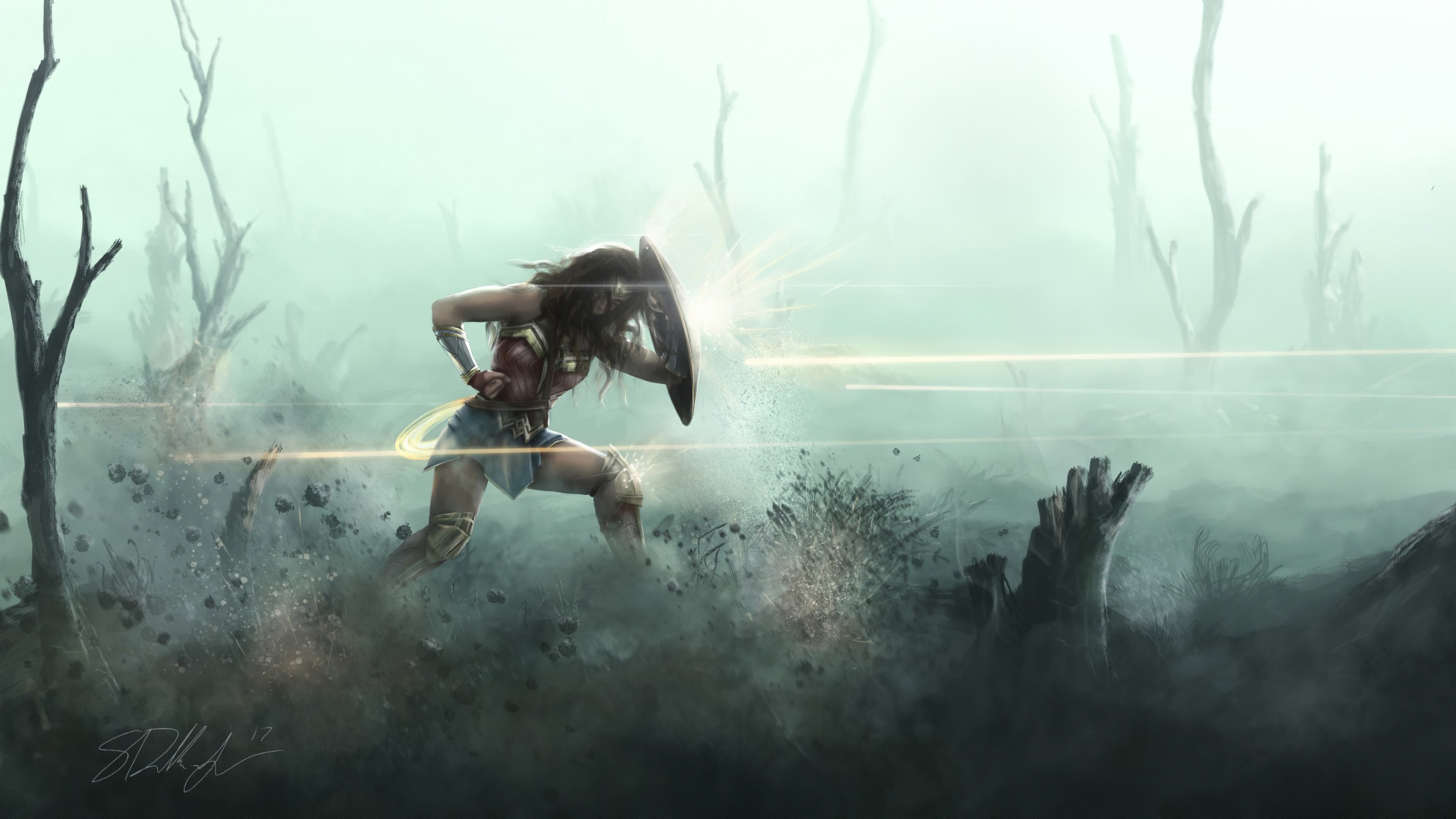 wonder woman, superheroes, digital art, artist, artwork, hd, 4k, HD Wallpaper