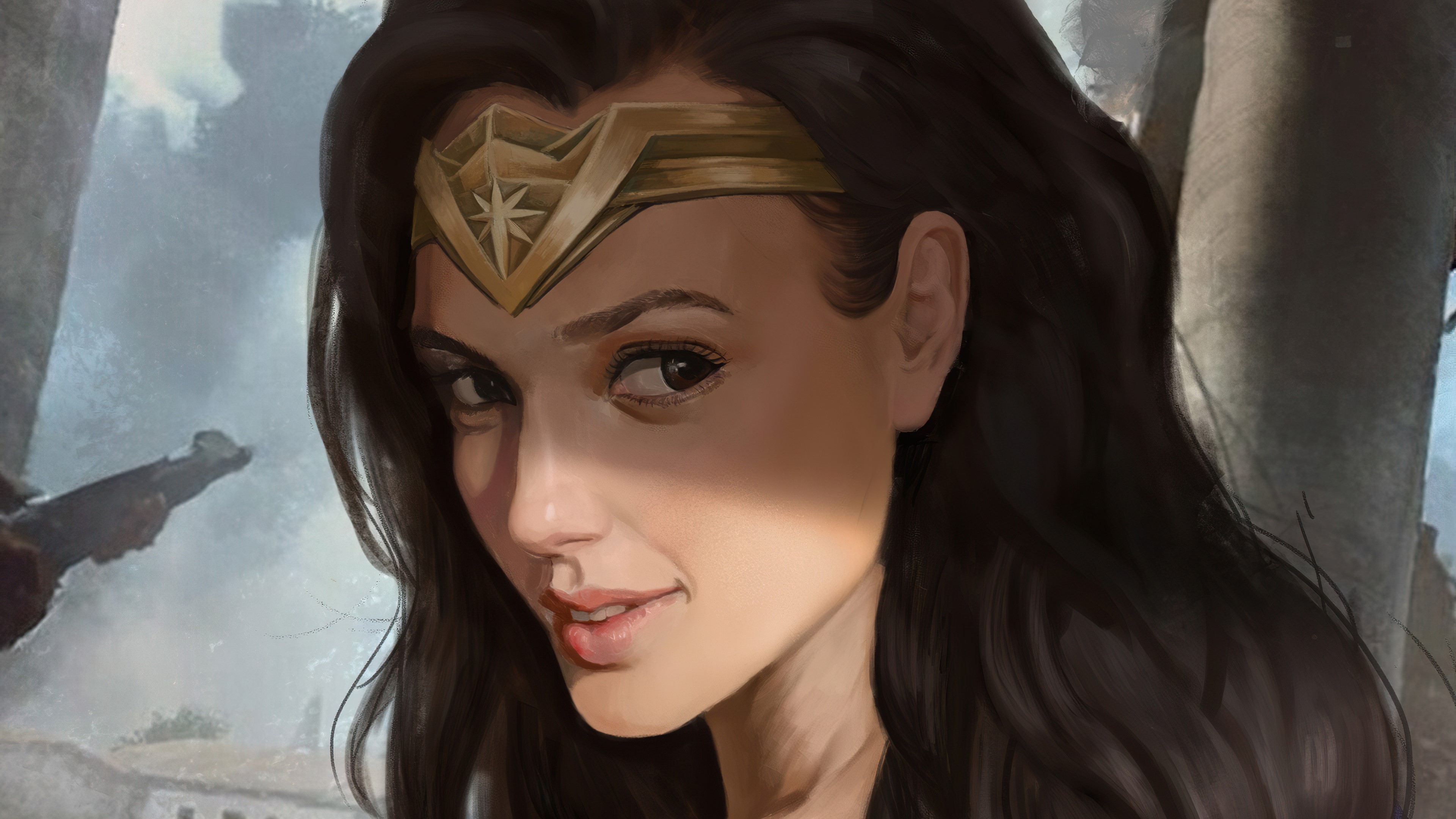 wonder woman, superheroes, artwork, hd, 4k, art, HD Wallpaper