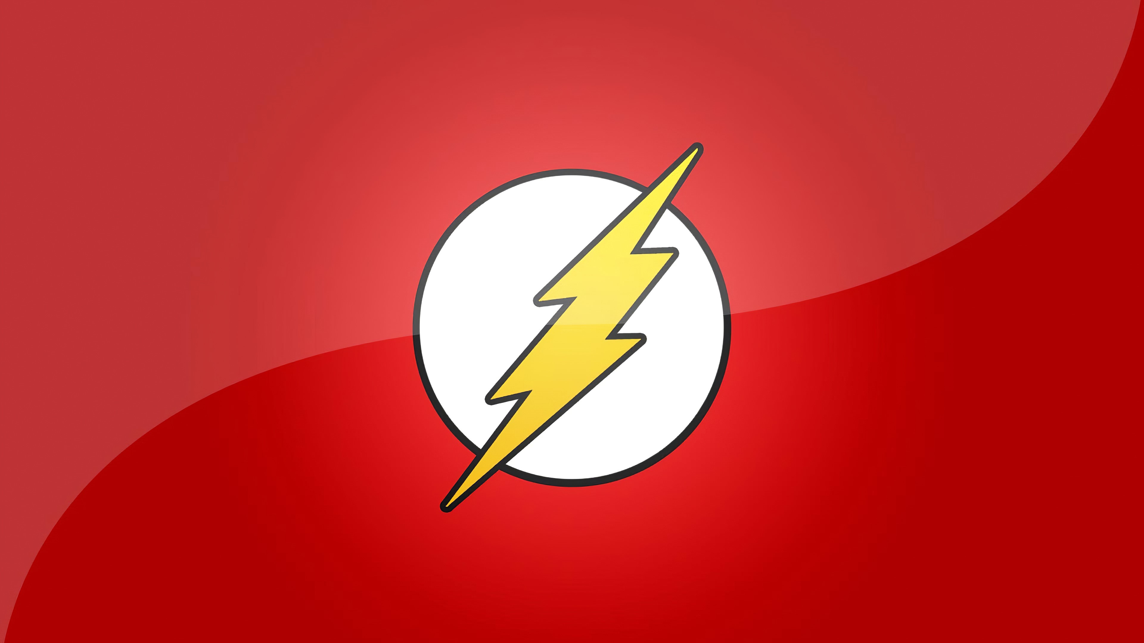 flash, superheroes, minimalism, minimalist, hd, 4k, HD Wallpaper
