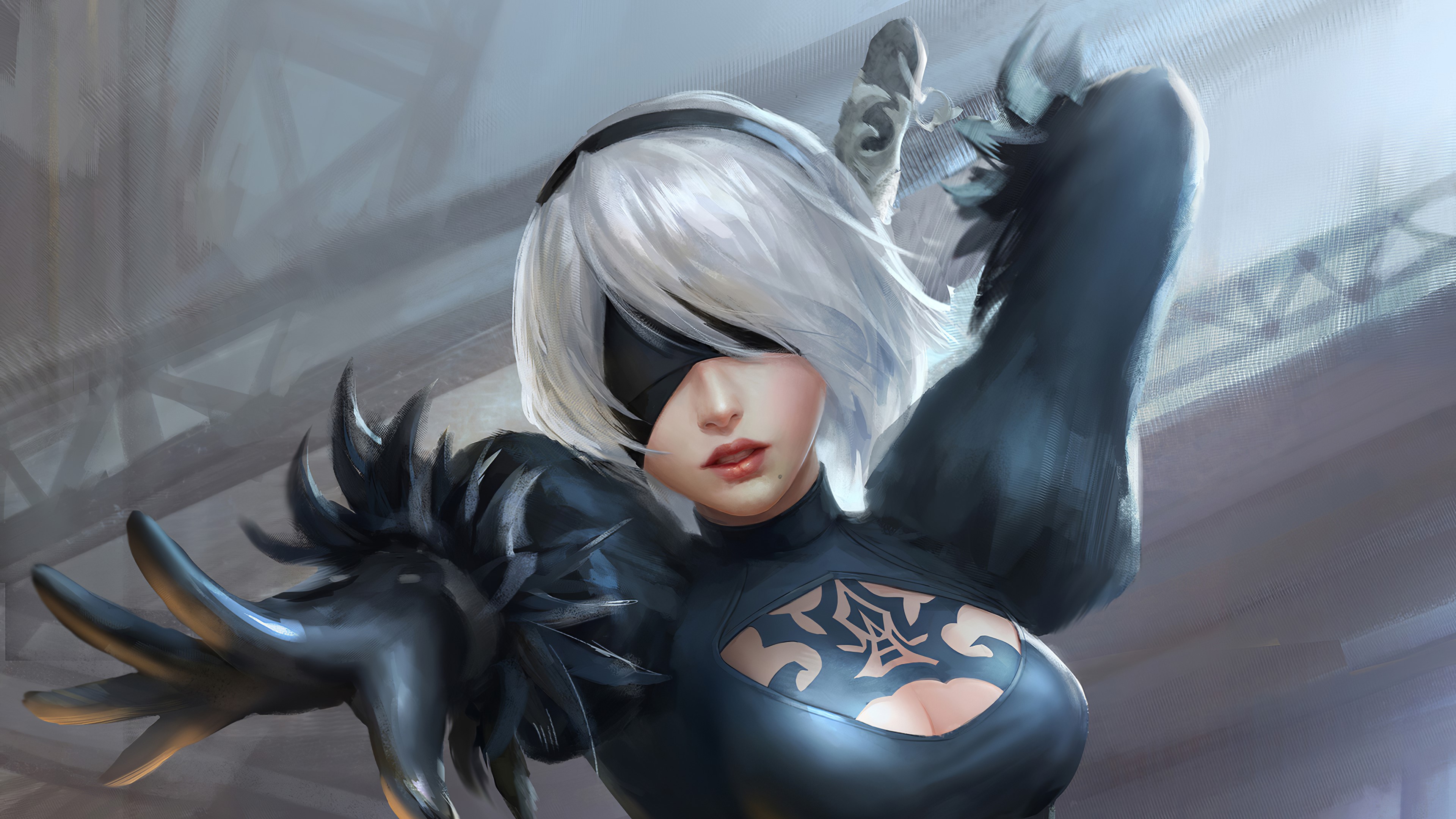 nier automata, games, hd, artist, artwork, digital art, artstation, 4k, HD Wallpaper
