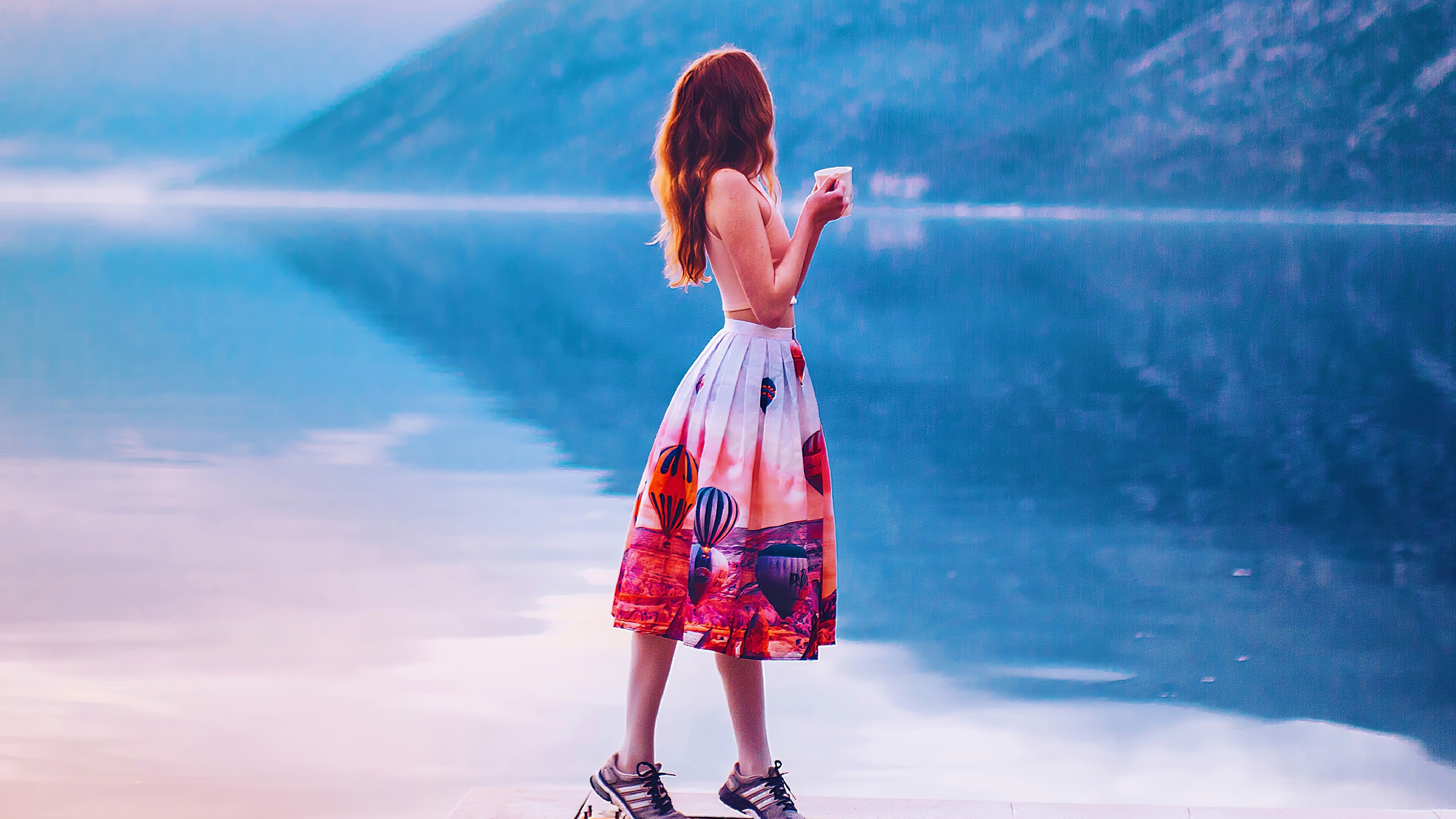 girls, model, hd, 4k, photography, pier, HD Wallpaper