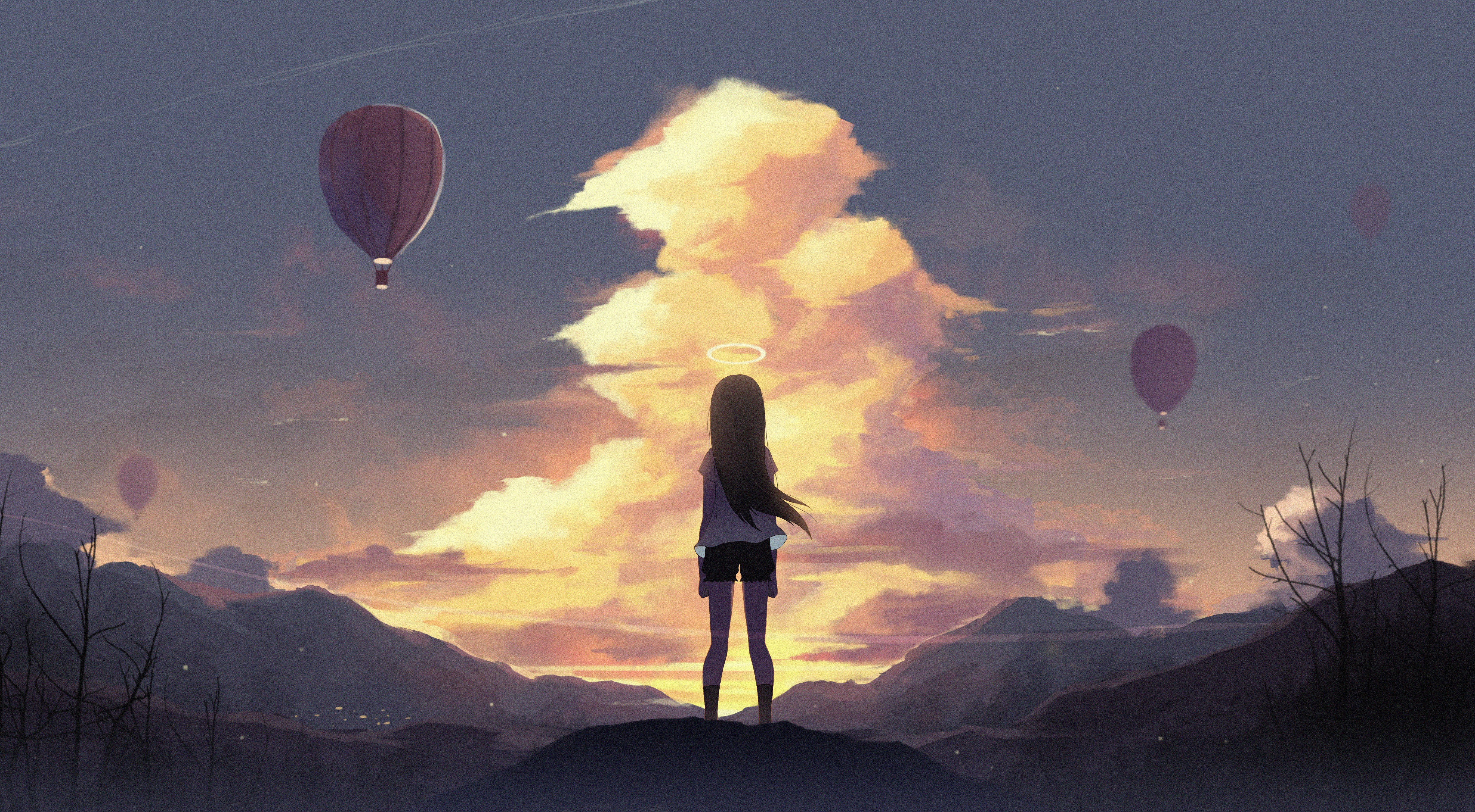 anime girl, anime, artist, artwork, digital art, hd, 4k, 5k, artstation, HD Wallpaper