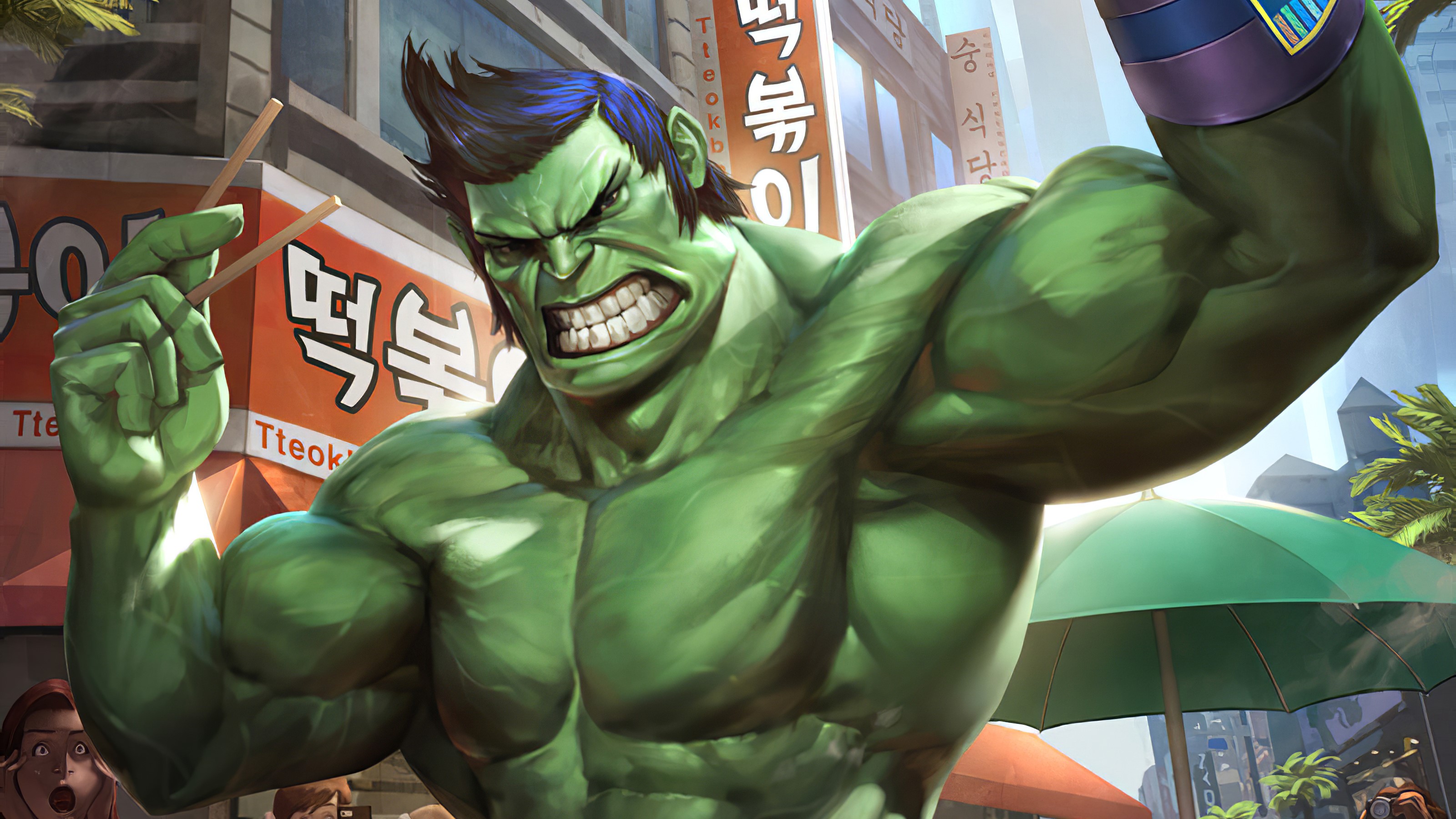 hulk, superheroes, artwork, hd, 4k, artstation, HD Wallpaper