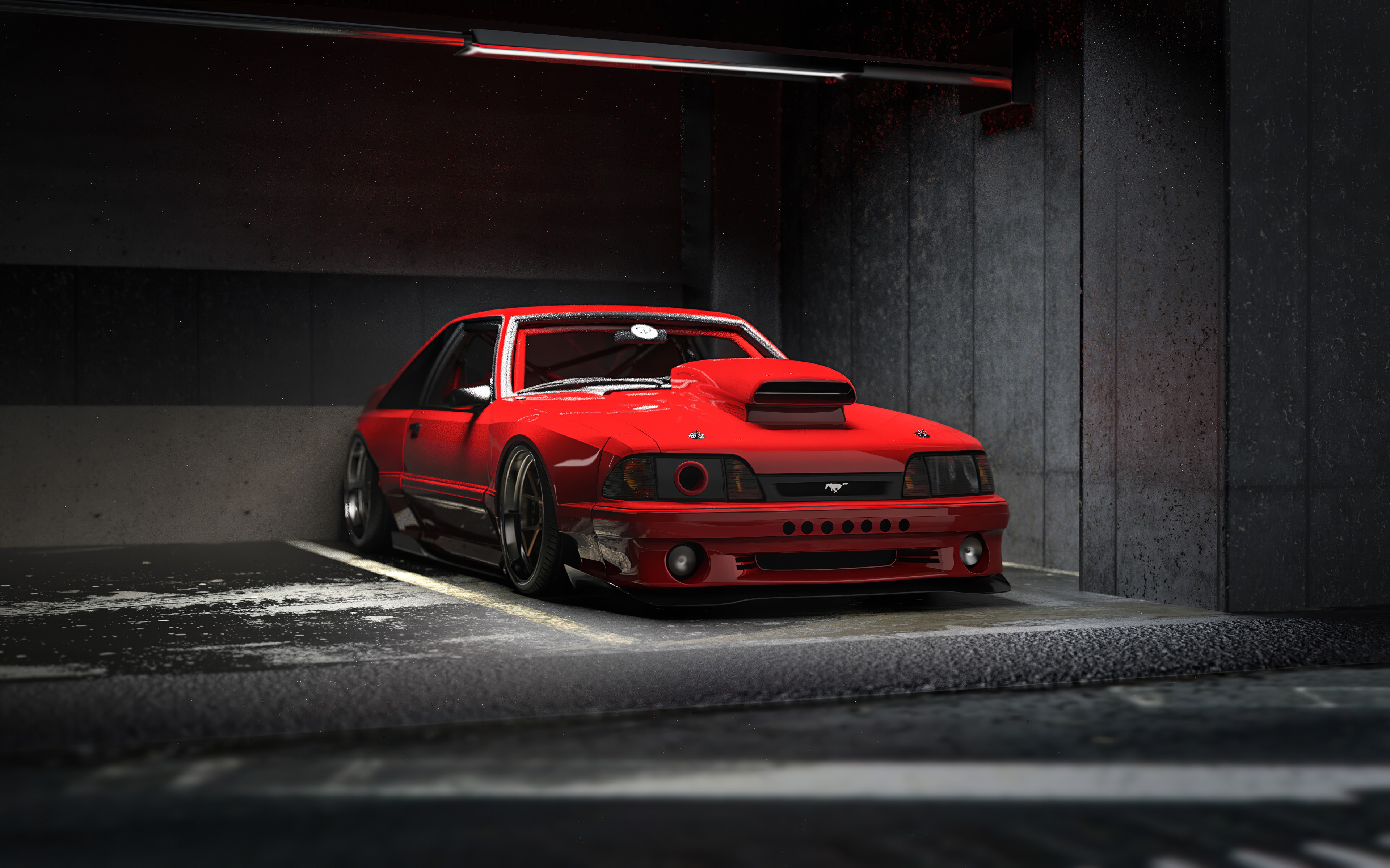 ford mustang, ford, cars, artist, artwork, digital art, hd, 4k, artstation, HD Wallpaper