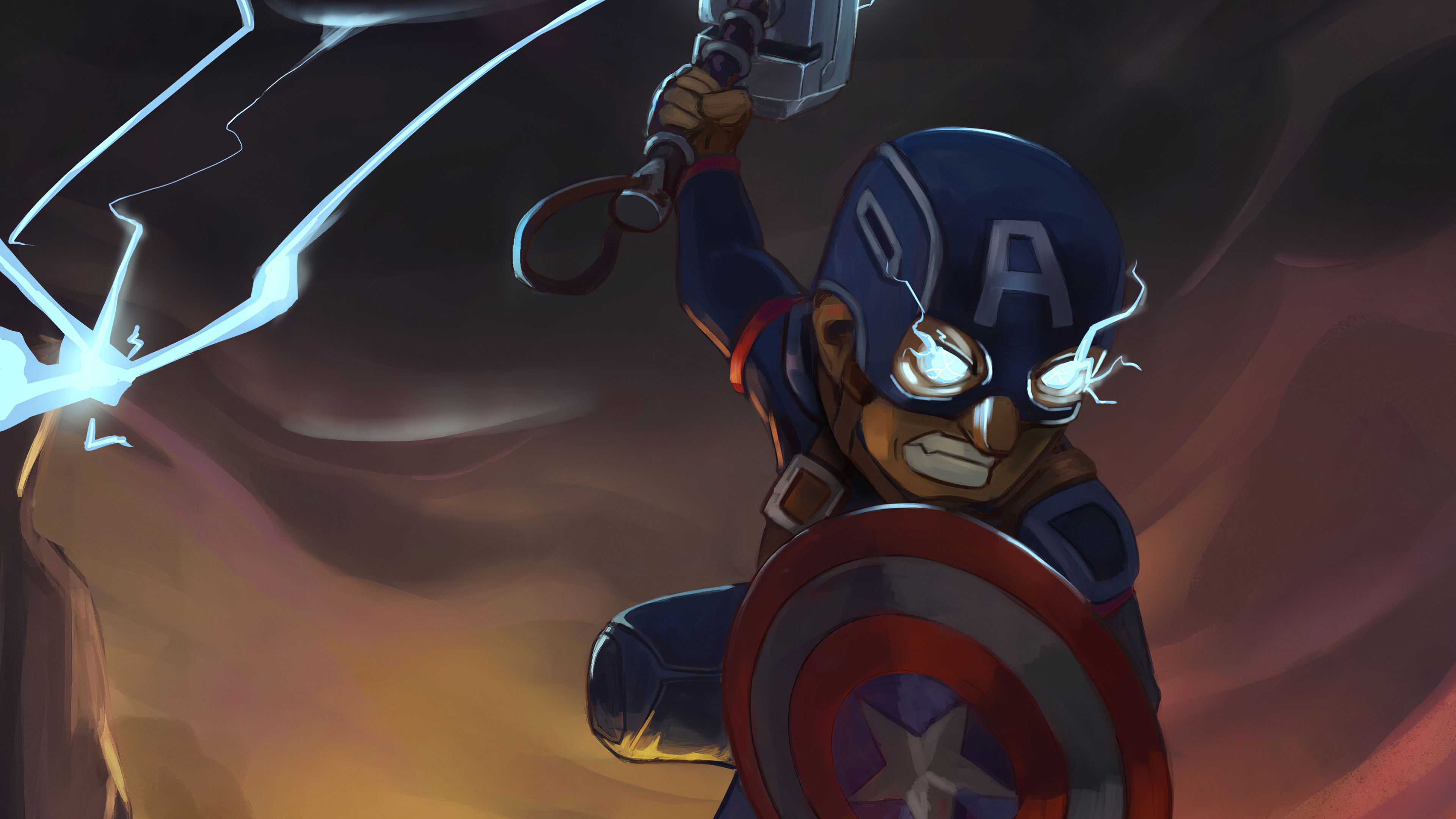 captain america, superheroes, artwork, hd, 4k, artstation, HD Wallpaper