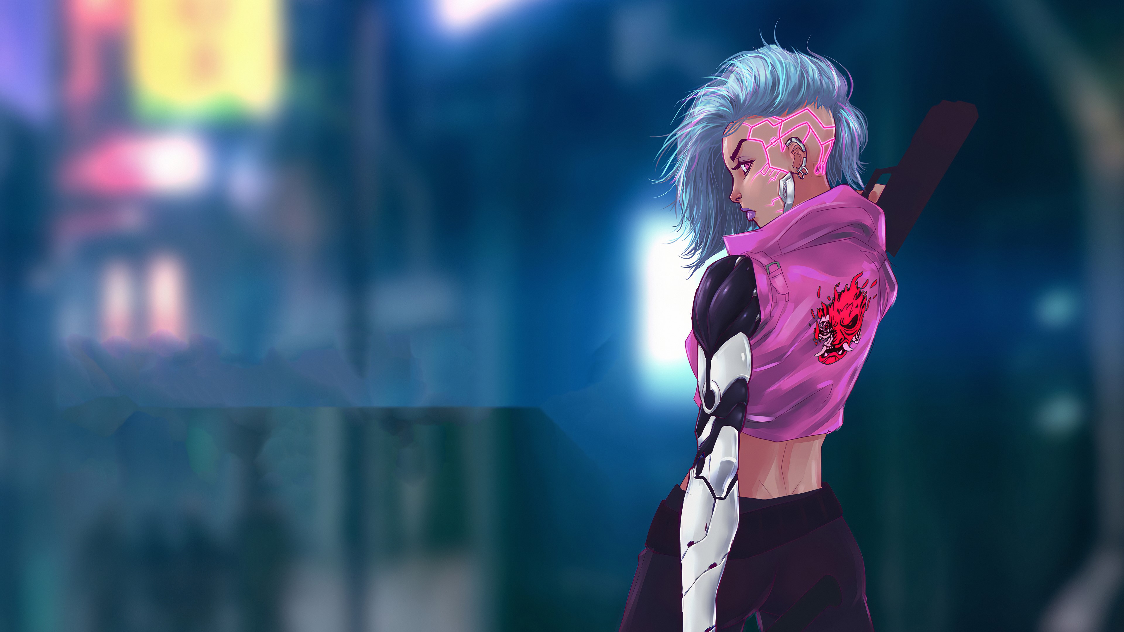 cyberpunk, artwork, artist, hd, 4k, artstation, HD Wallpaper