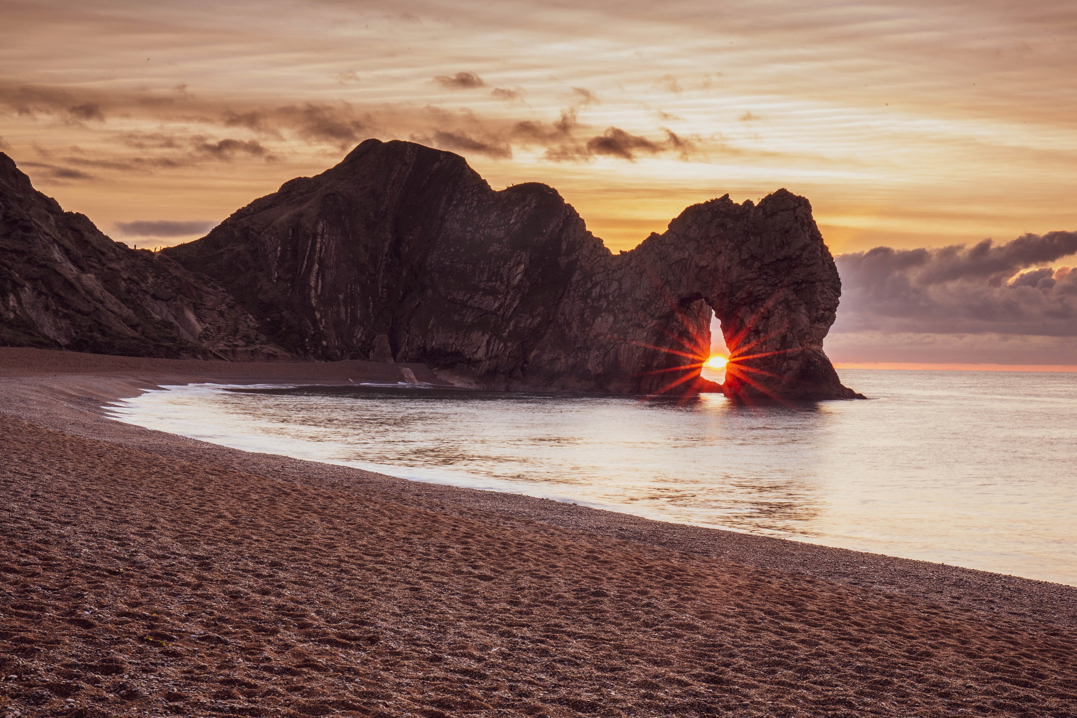 sunrise, sunset, nature, hd, 4k, sea, HD Wallpaper