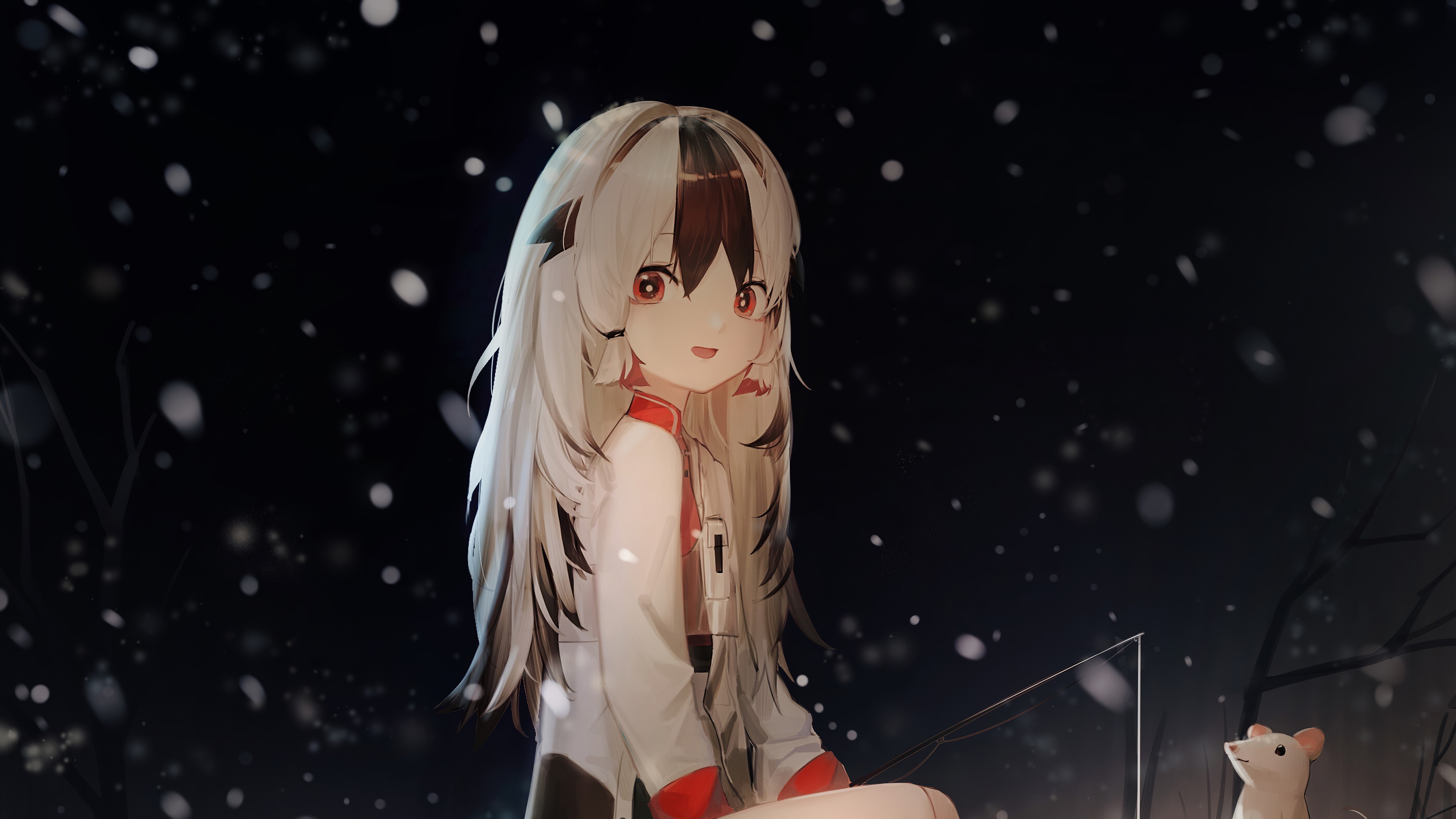 anime girl, anime, artist, artwork, digital art, hd, 4k, HD Wallpaper
